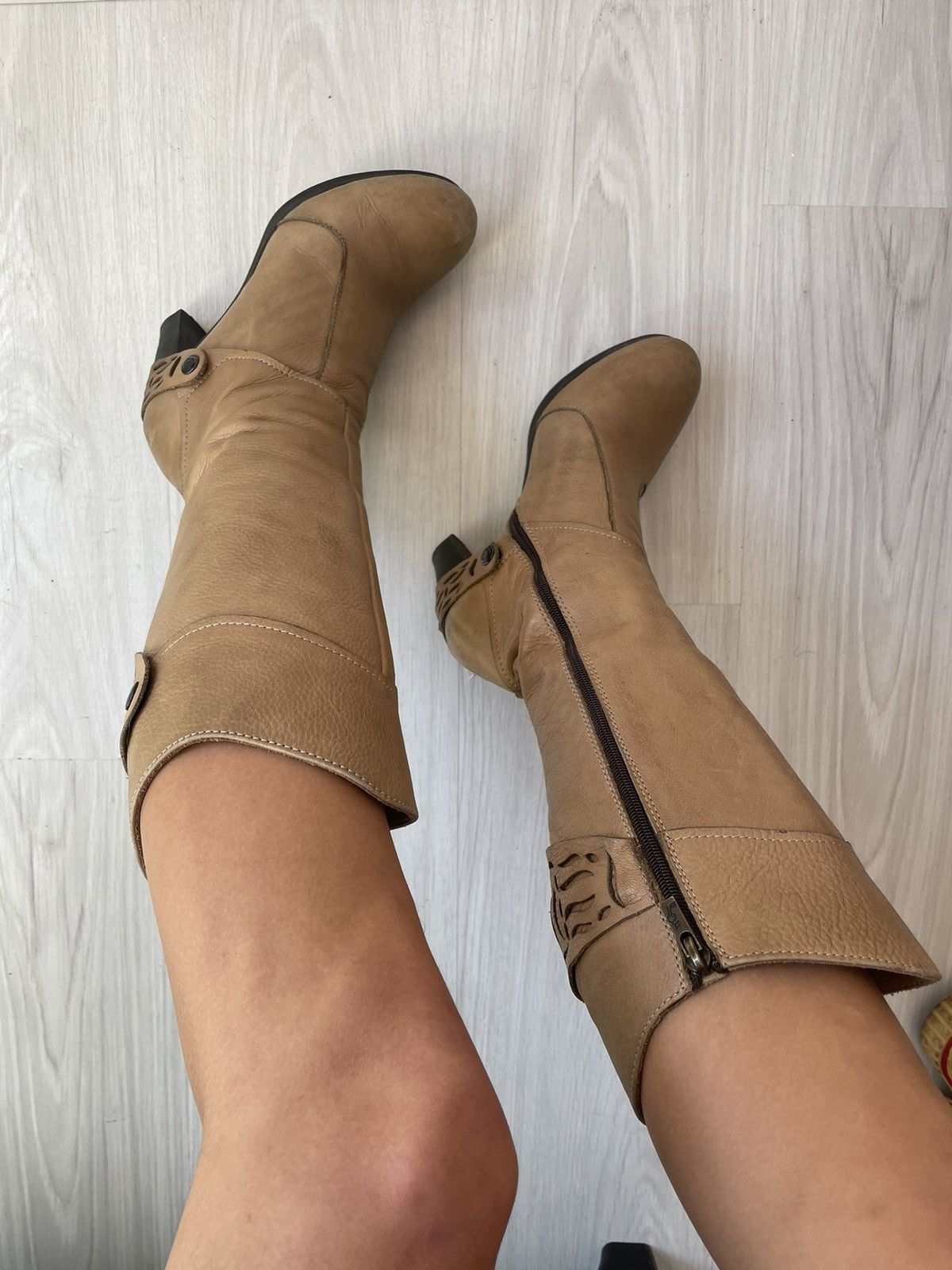Vintage Vintage leather boots Size US 6 / IT 36 - 3 Thumbnail