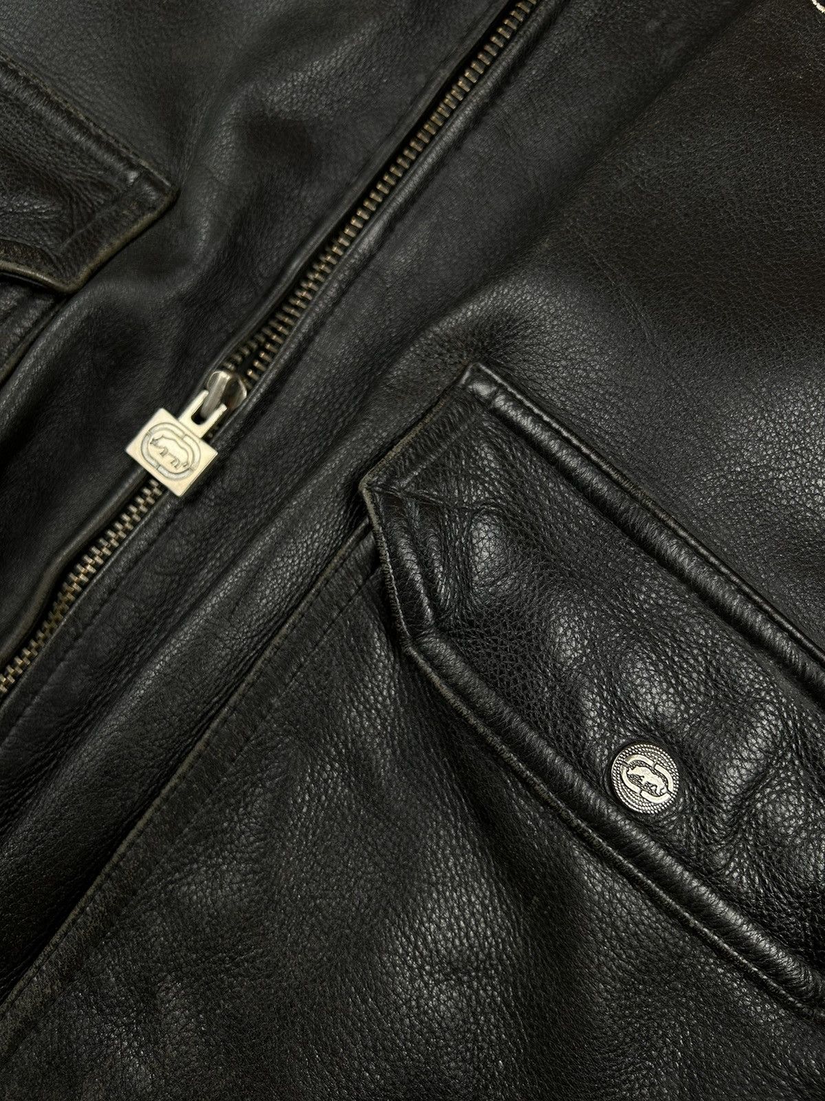 Ecko Unltd. × Vintage 90s-2000s Ecko Unlimited Leather Jacket Size US L / EU 52-54 / 3 - 7 Thumbnail