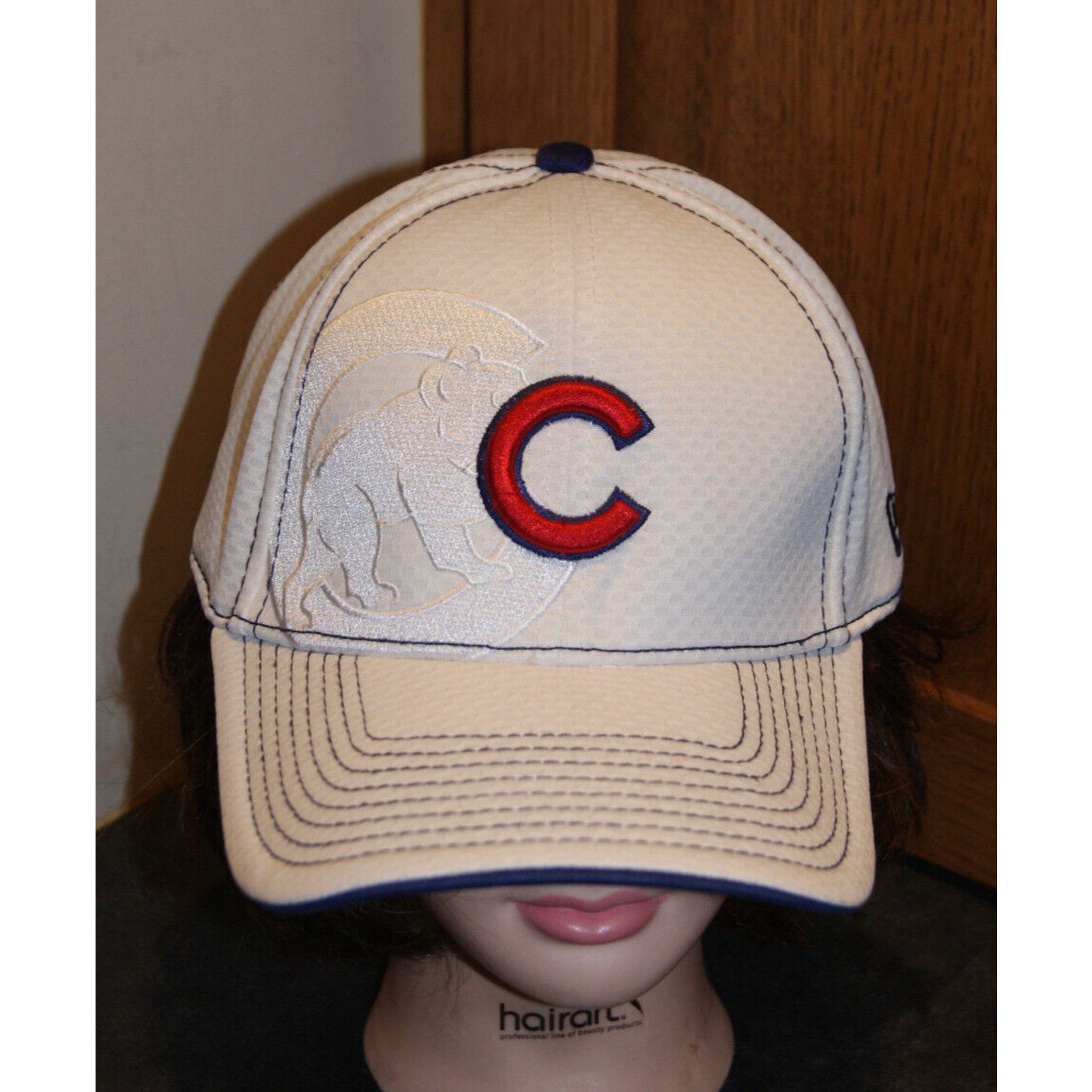 New Era Chicago Cubs Stitching 3 Logos New Era M/L 39Thirty Hat Cap Size ONE SIZE - 2 Thumbnail