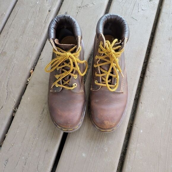 Dr Martens Vintage 90s MIE England Brown Leather Boots