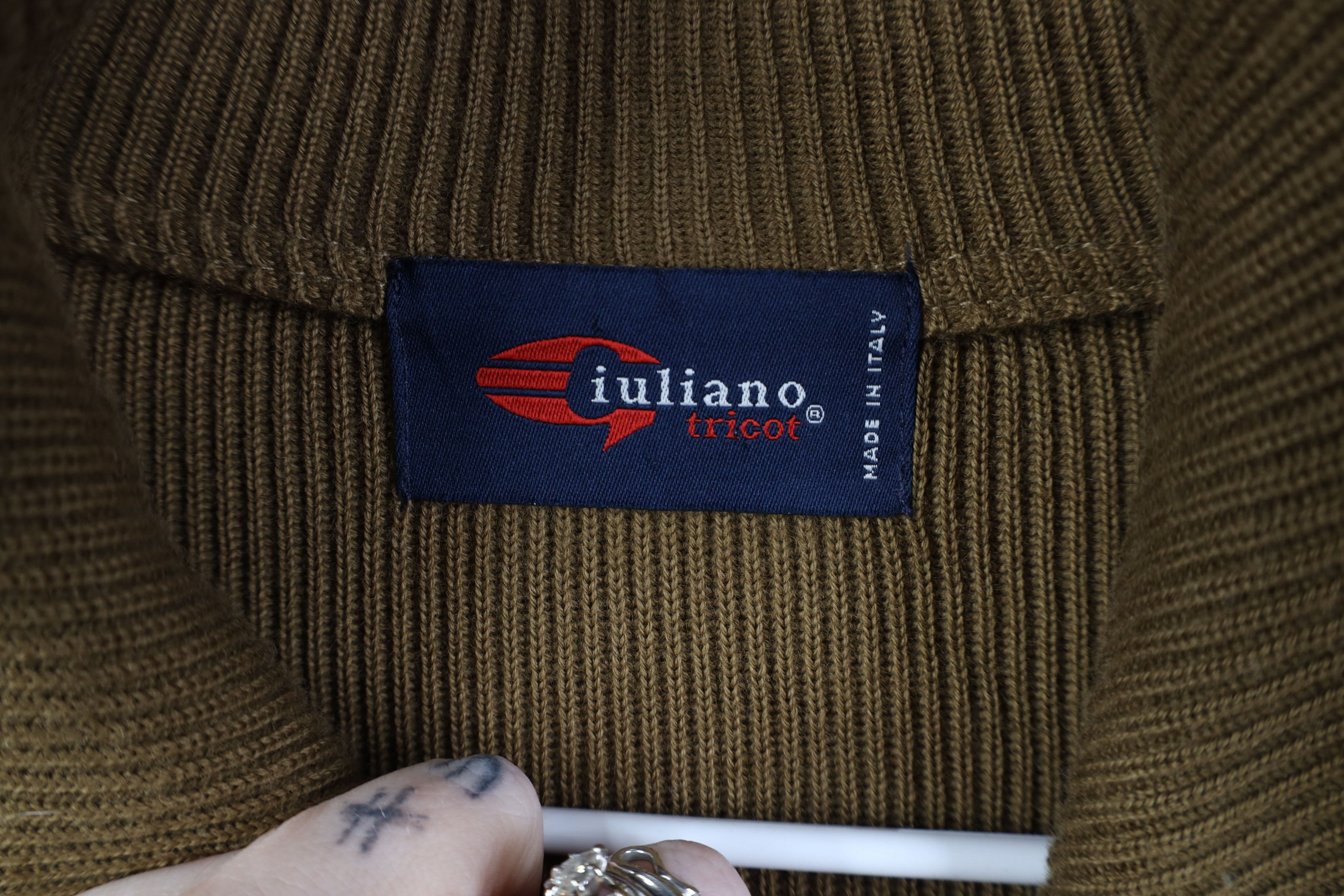 Vintage Vintage 90s Y2K Streetwear Ribbed Sweater Jacket Swacket Size US XXL / EU 58 / 5 - 7 Thumbnail