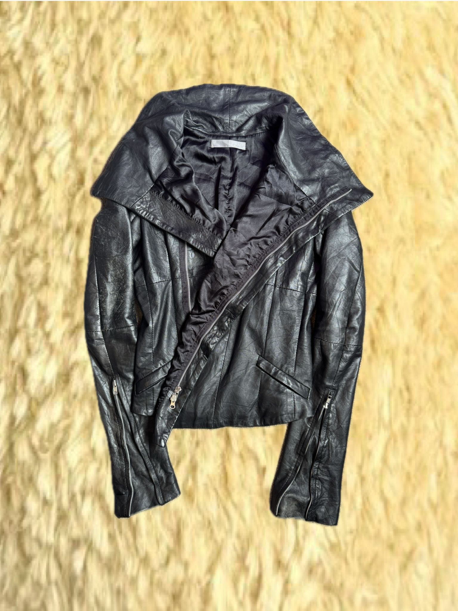 Ekam × Japanese Brand EKAM 034 by KANYA MIKI - LAMB LEATHER HOODED