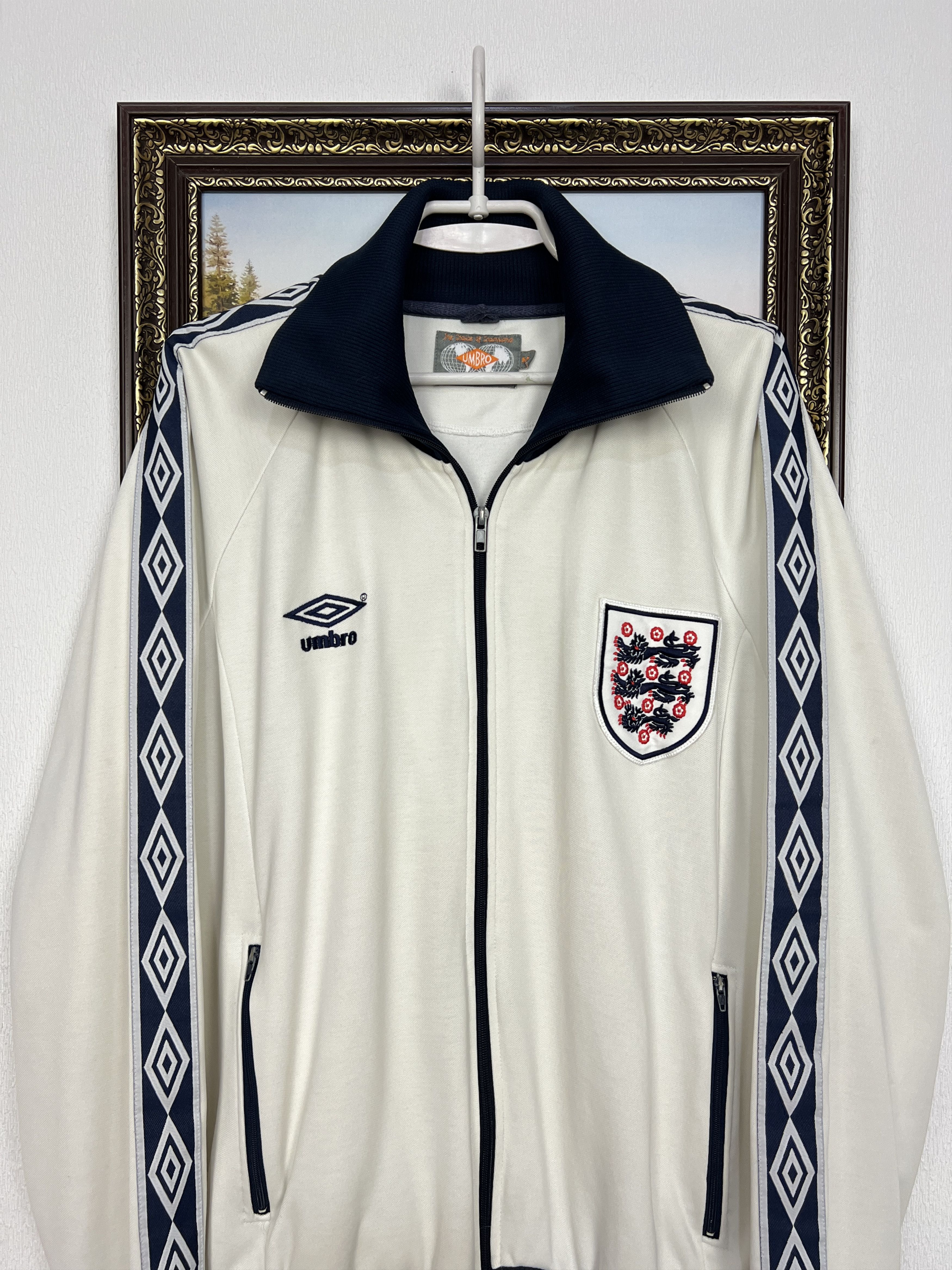 Umbro Vintage Umbro Retro England Football Jacket Soccer Track Top Size US M / EU 48-50 / 2 - 2 Thumbnail