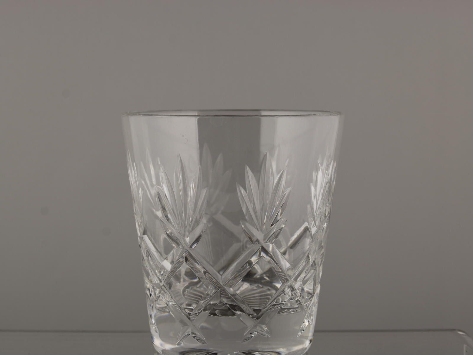 The Unbranded Brand Lead Crystal Cut Glass Set Of 2 Tumblers 4" Size ONE SIZE - 4 Thumbnail