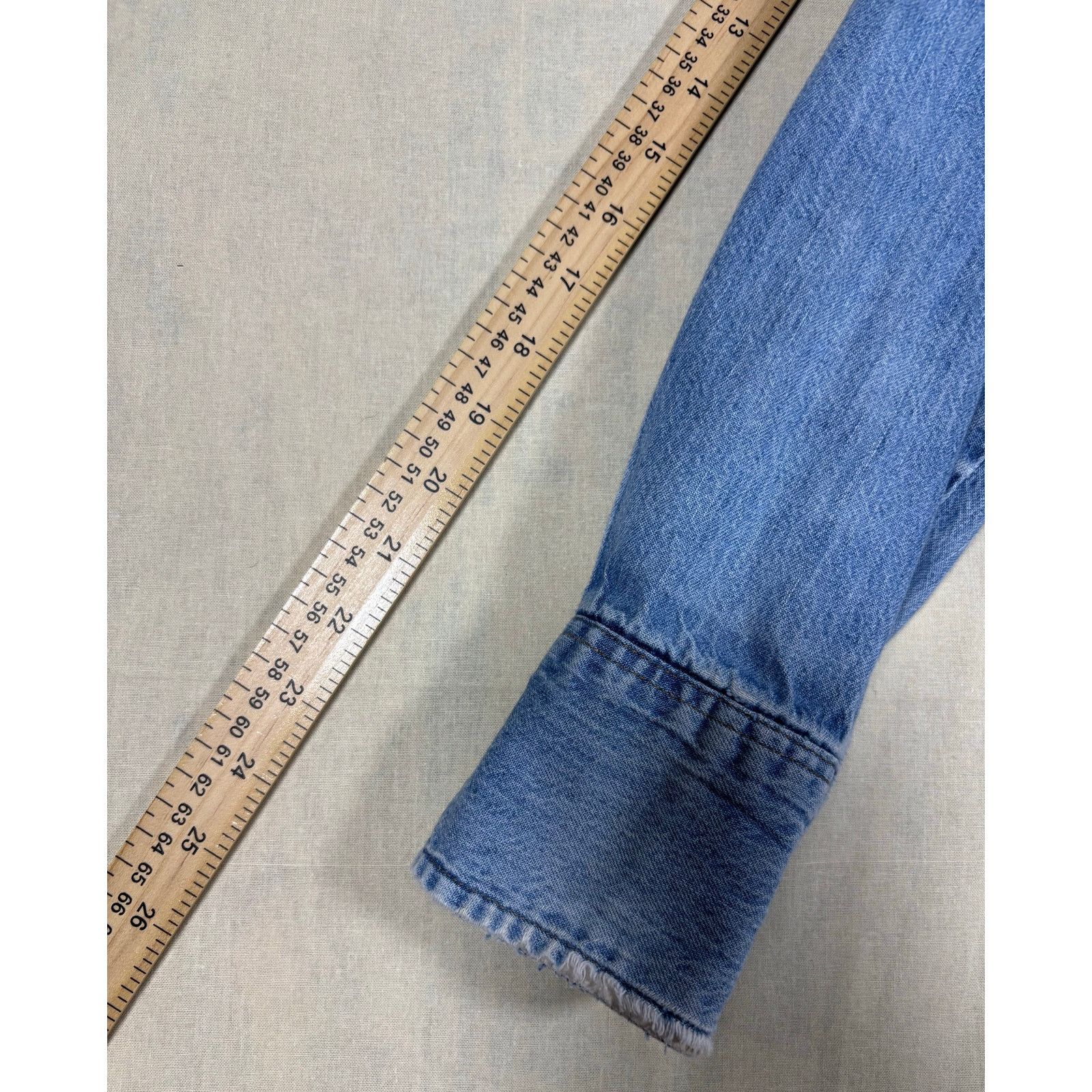Wrangler Wrangler ProGear Denim Western Shirt USA Made 15x33 Long Size US M / EU 48-50 / 2 - 5 Thumbnail
