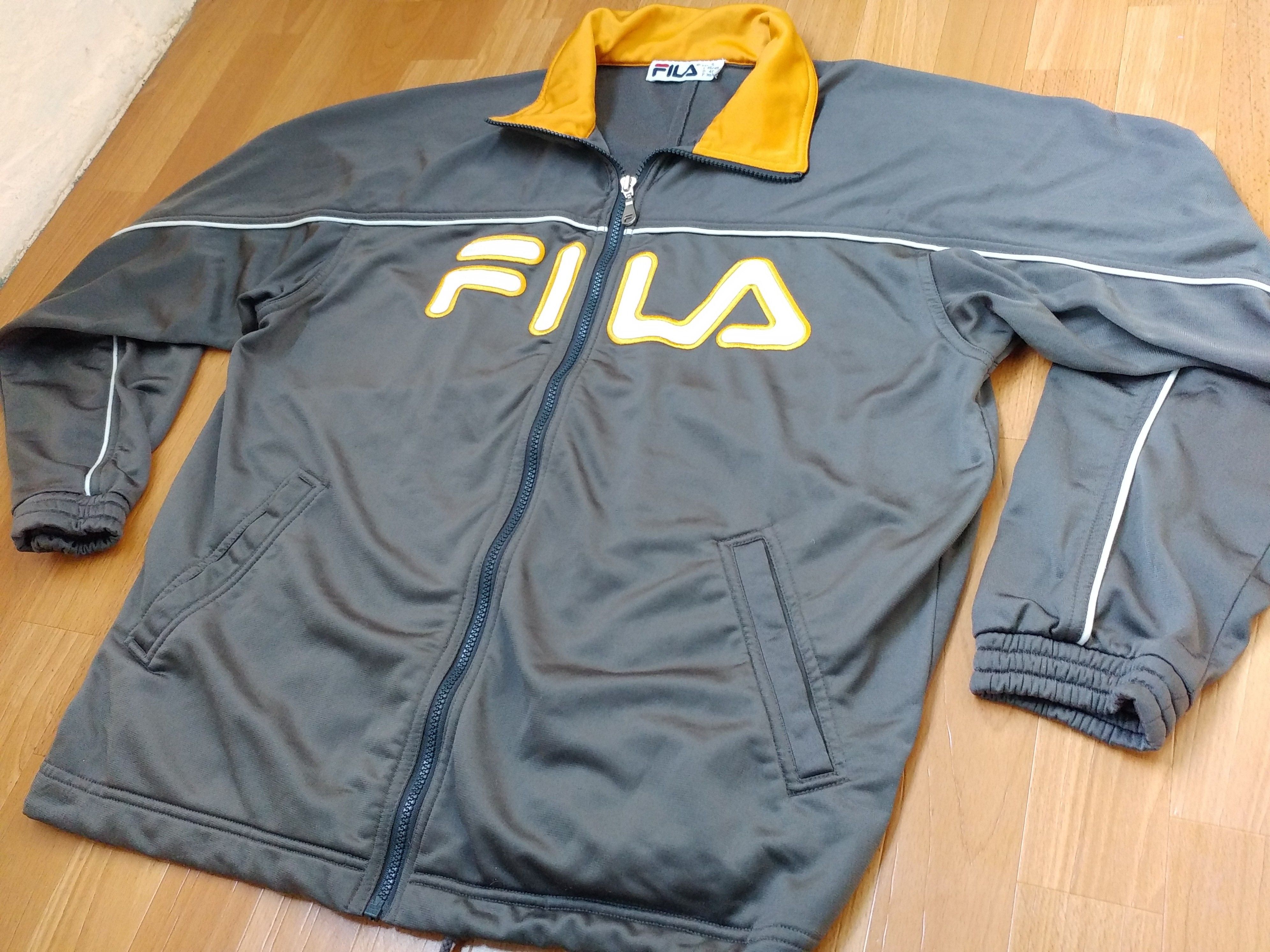 Fila × Vintage FILA jacket, gray, vintage track top, 90s hip hop, 1990s S Size US S / EU 44-46 / 1 - 7 Thumbnail