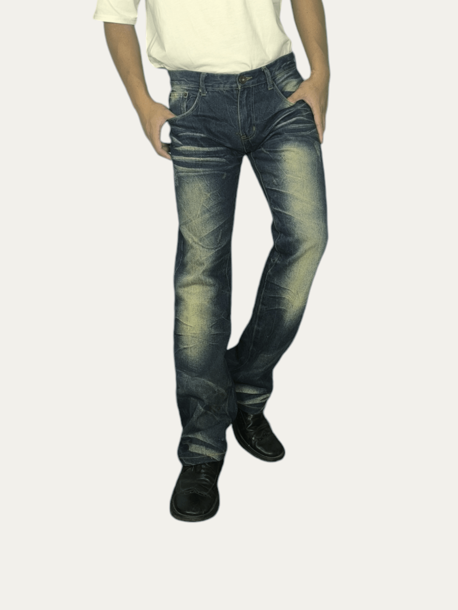 If Six Was Nine × Japanese Brand × Vintage Japan brand Muddy Claw Mark flared Jeans Ifsixwasnine Style Size US 33 - 9 Thumbnail