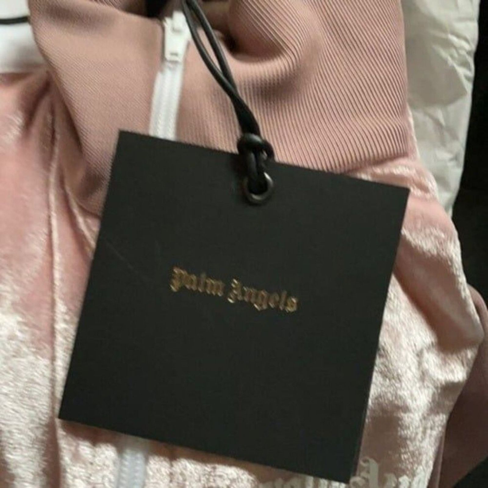 Palm Angels Palm Angels Chenille Cropped Zip Up Hoodie Rose Size L / US 10 / IT 46 - 3 Thumbnail