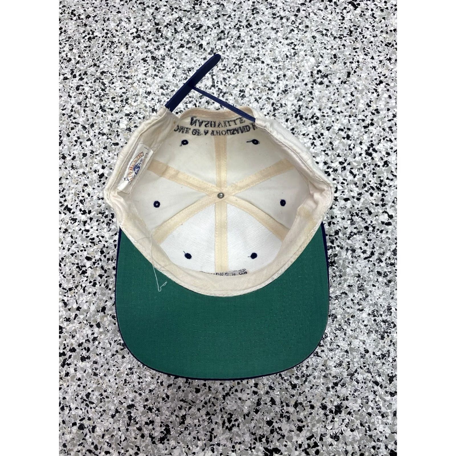 Vintage VINTAGE Eagle Dry Goods Hat Snapback Men One Size Blue White Nashville Studio B Home of a thousand Hits Boys? Mens Size ONE SIZE - 3 Thumbnail