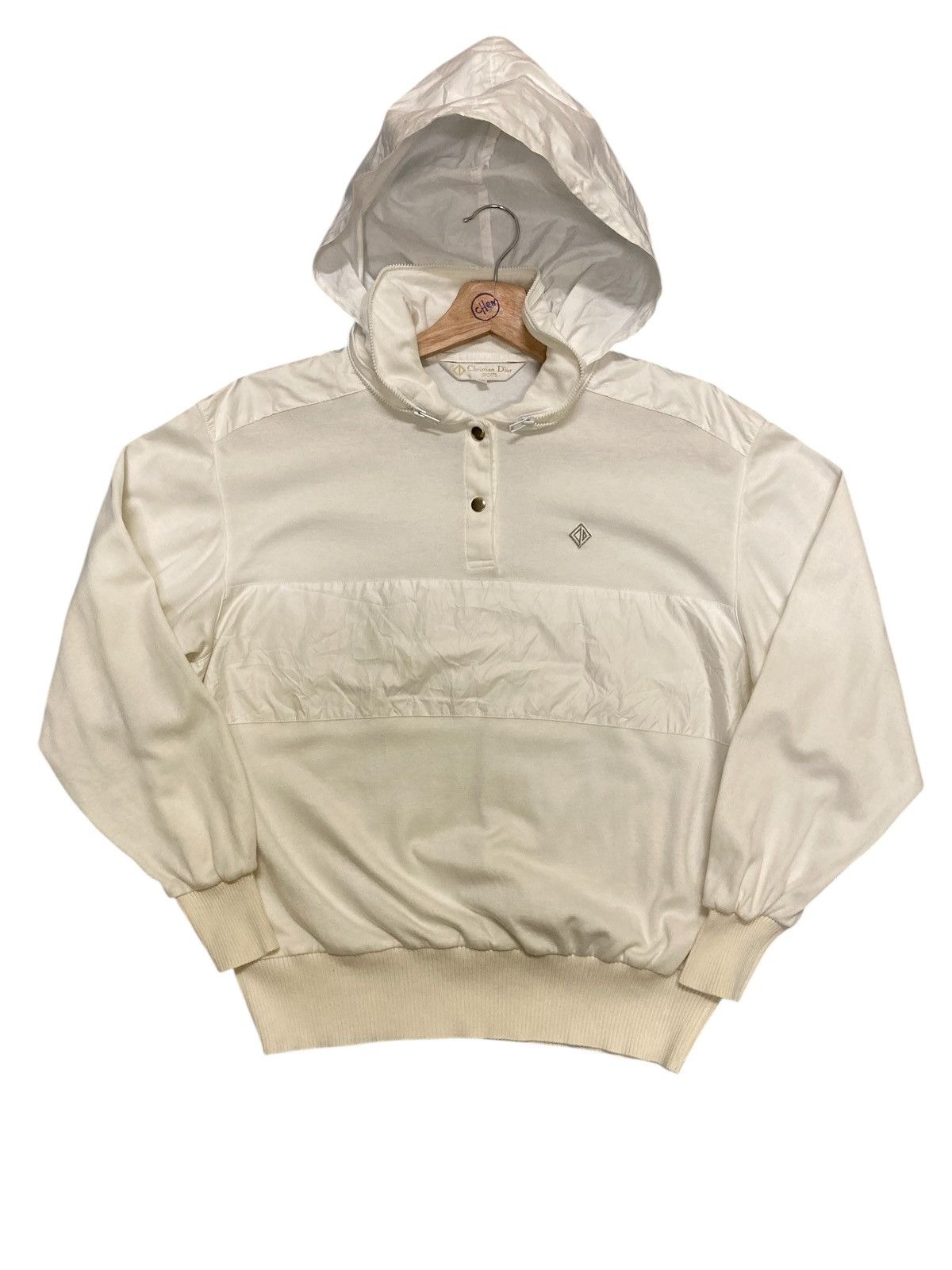 Christian Dior Monsieur Vintage Christian Dior Jacket Hoodie White Size US M / EU 48-50 / 2 - 3 Thumbnail