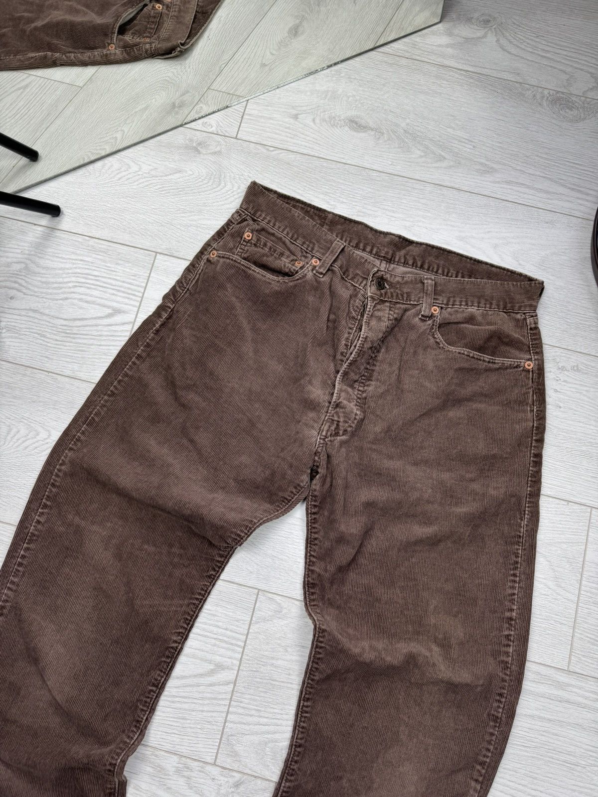 Levi's Levis 90s Vintage Velvet Brown Denim Pants Size US 34 / EU 50 - 5 Thumbnail
