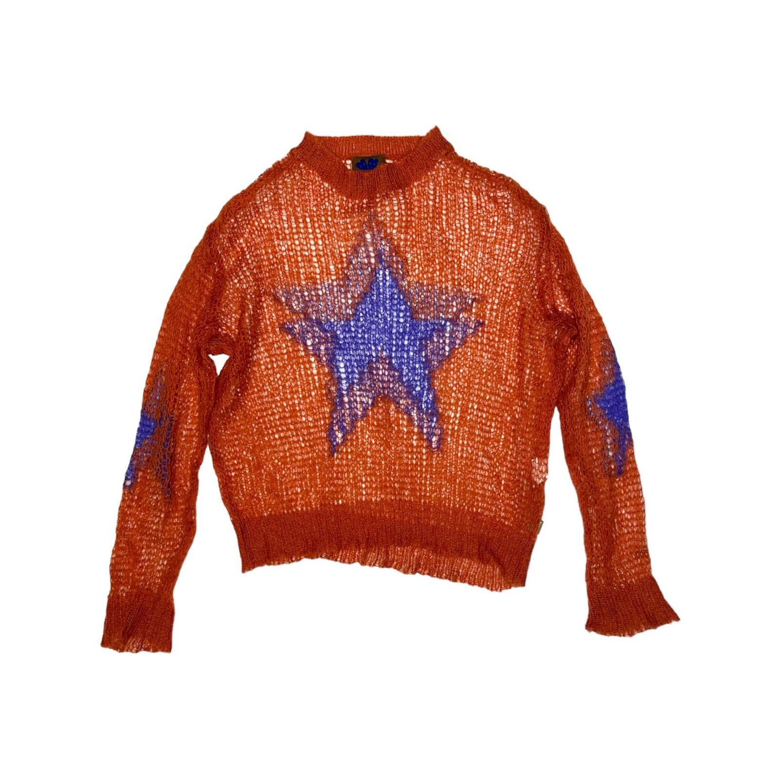 image of Heaven By Marc Jacobs Star Knit Sweater in Red, Men's (Size XS)