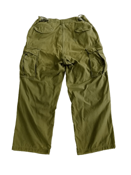 Other Vintage Military Cargo Pants Olive Green Rare Size US 35 - 2 Thumbnail