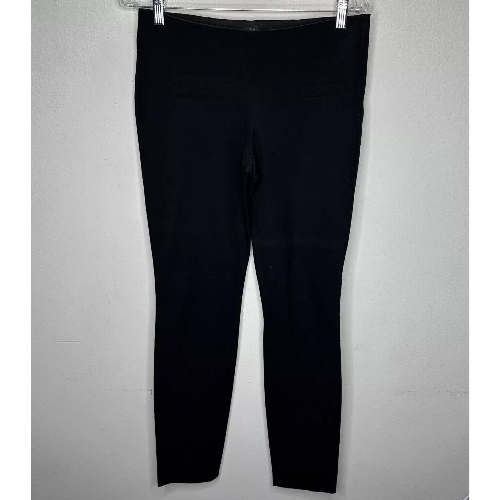 Cos COS Black Stretch Side Zip Flat Slim Leggings Trousers 38 Size 27" / US 4 / IT 40 - 1 Thumbnail
