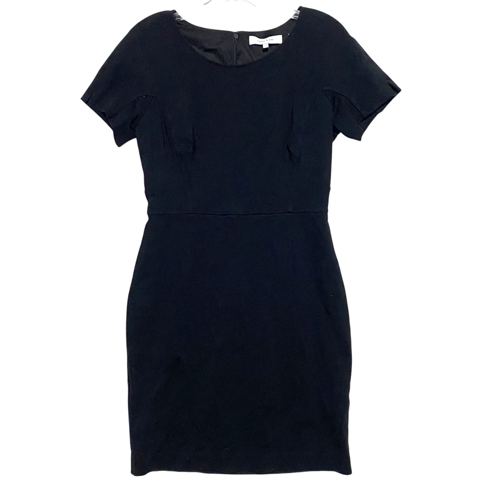 Vintage Lark & Ro Little Black Dress 12 Dress Sleeveless 34 Inches Knee Length Women's LBD Black No.NA Size XL / US 12-14 / IT 48-50 - 2 Thumbnail