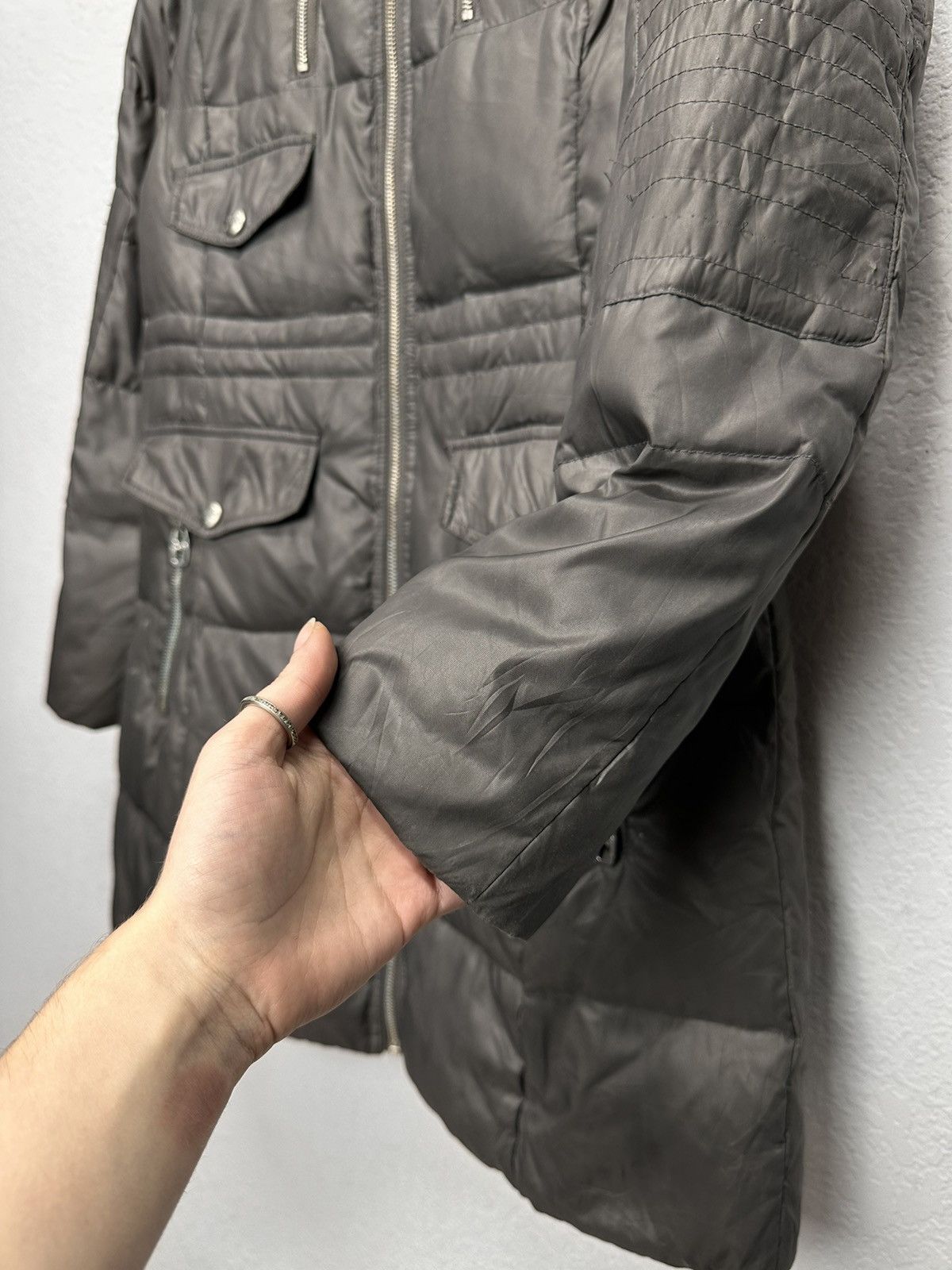 Miss Sixty Vintage Japan Military Fur Hood Jacket Y2K Utility Cropped Size S / US 4 / IT 40 - 5 Thumbnail