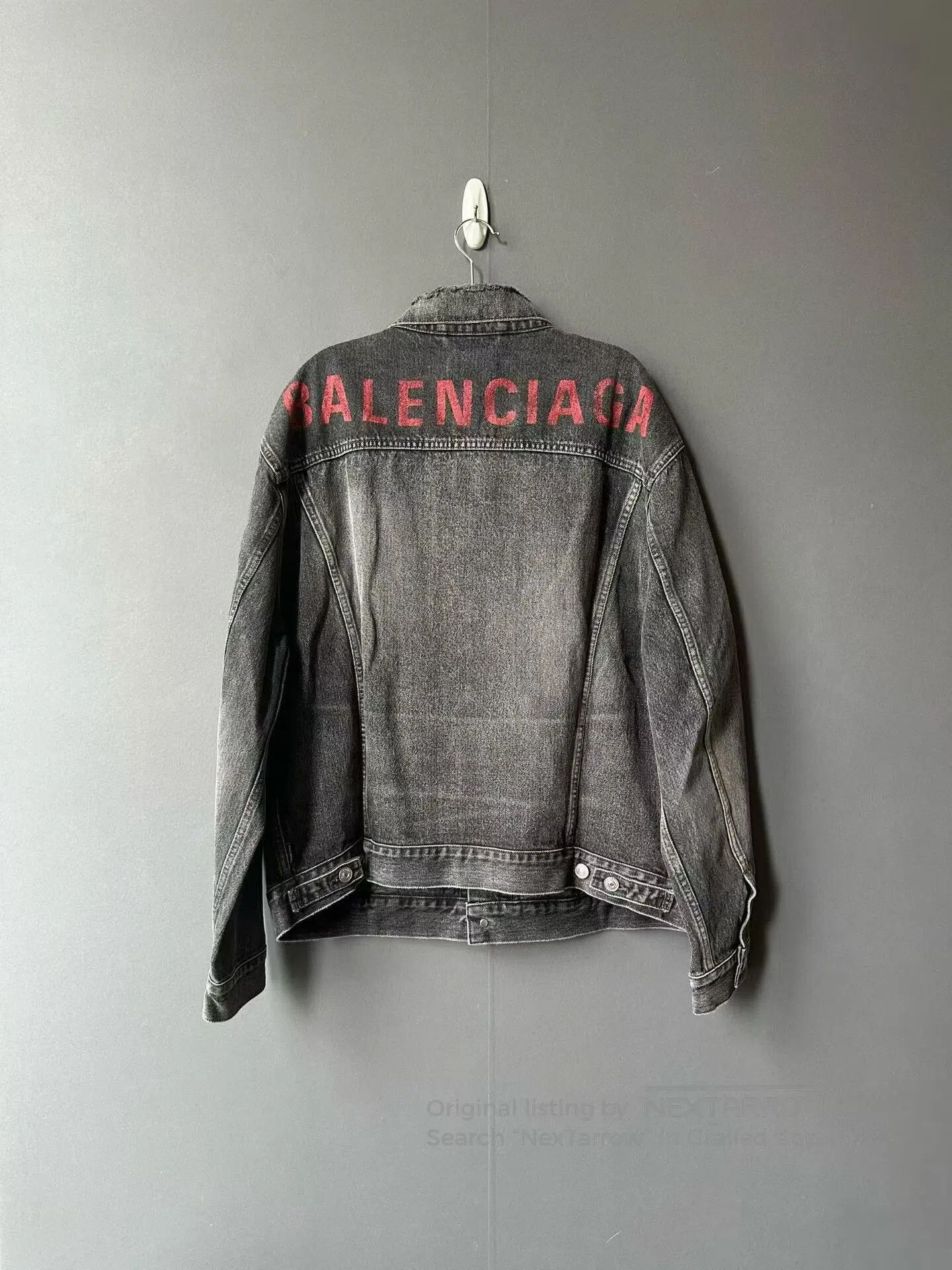 Balenciaga Balenciaga Back Logo Denim Jacket. Size US M / EU 48-50 / 2 - 2 Thumbnail