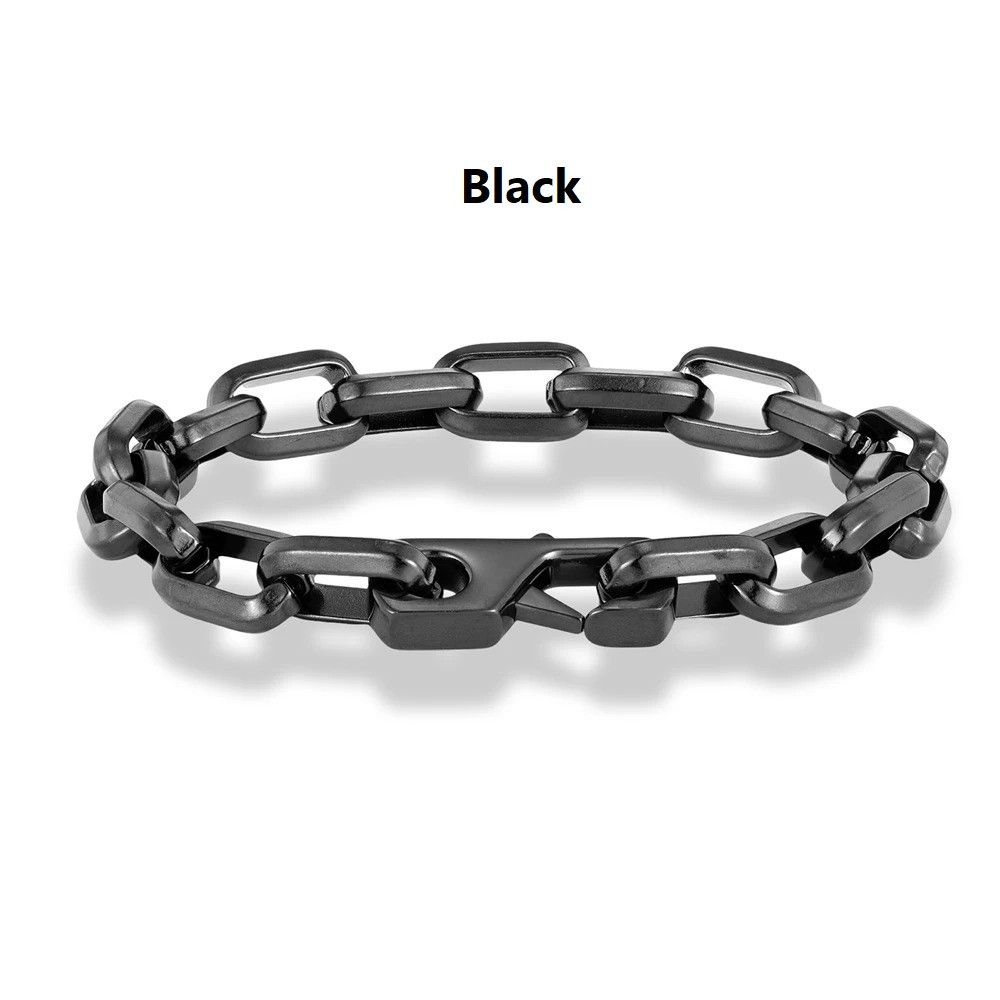 Other Chain Link Bracelet Stainless Steel Punk Gift For Him Size ONE SIZE - 14 Thumbnail