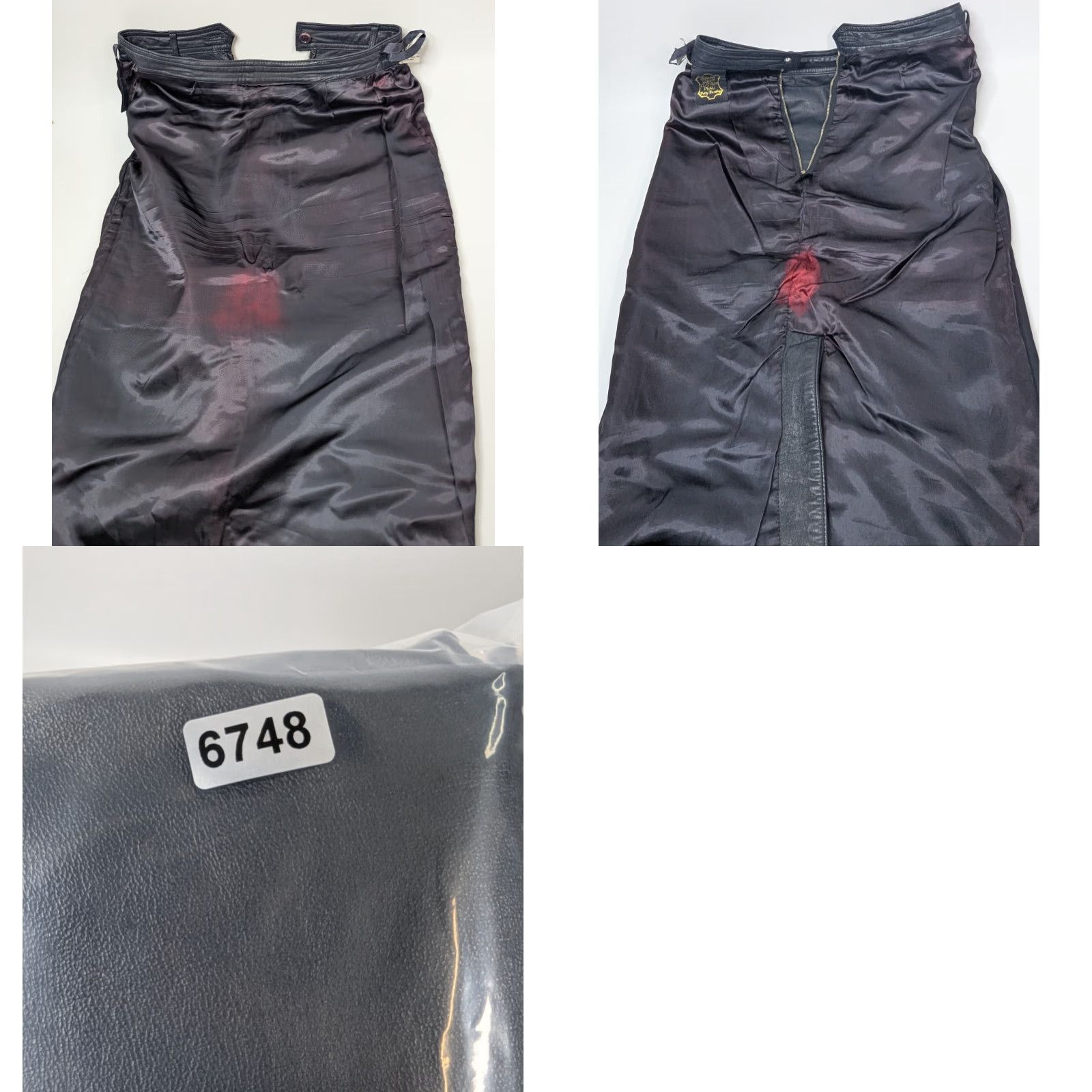 Vintage VINTAGE Betty Barclay Nappa Leather Black Pencil Skirt Pockets Size 38 Size 26" / US 2 / IT 38 - 9 Thumbnail