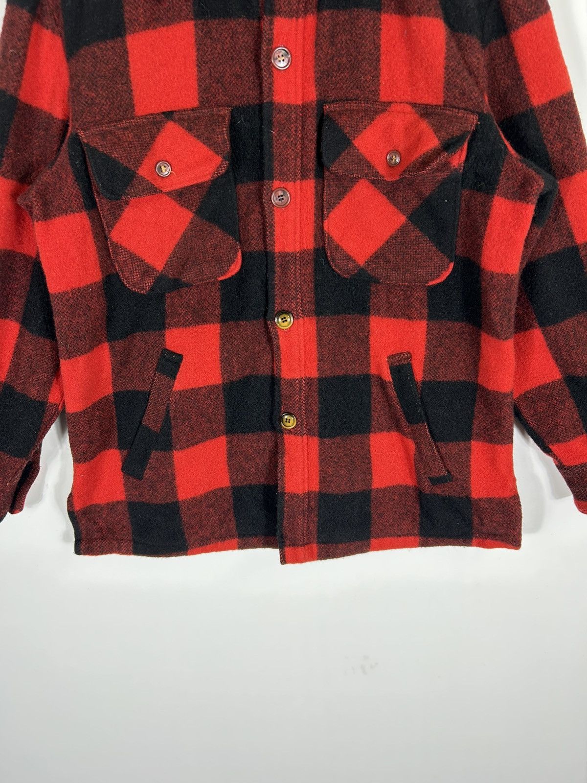 Big John ⚡️Vintage 70’s Big John Wool Flannel Button Chore Shirt Jcket Size US M / EU 48-50 / 2 - 5 Thumbnail