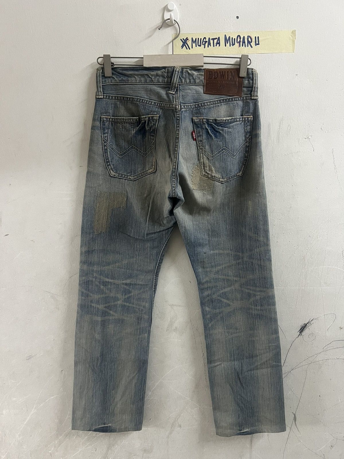 If Six Was Nine × Japanese Brand × Vintage THRASHED EDWIN XV DISTRESSED DENIM PANT Size US 29 - 9 Thumbnail