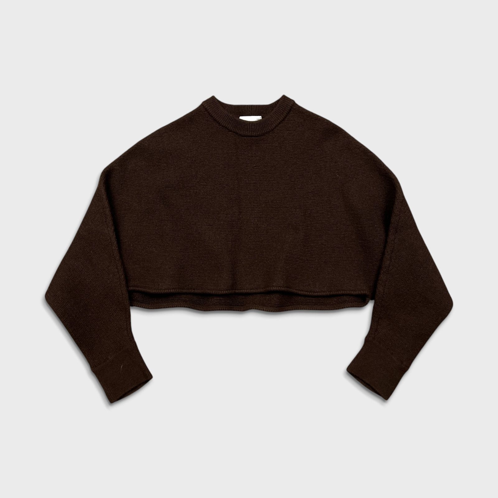 Aritzia Aritzia Wilfred Free Lolan Sweater Merino Wool Cropped Top Size S / US 4 / IT 40 - 1 Thumbnail