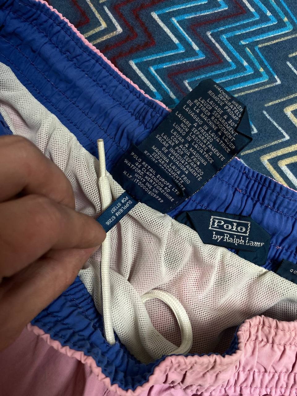 Polo Ralph Lauren Vintage 2000s Polo Ralph Lauren Pink Nylon Swim Shorts Size US 32 / EU 48 - 2 Thumbnail