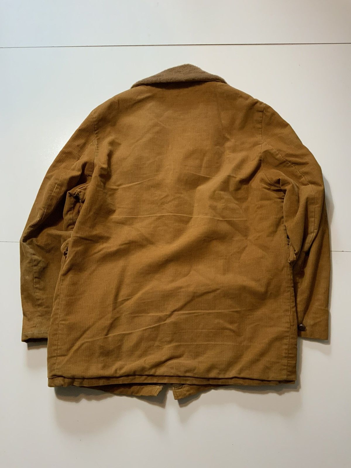 Vintage Vintage 70s Sherpa Line Corduroy Western Leather Button Coat Size US M / EU 48-50 / 2 - 2 Thumbnail