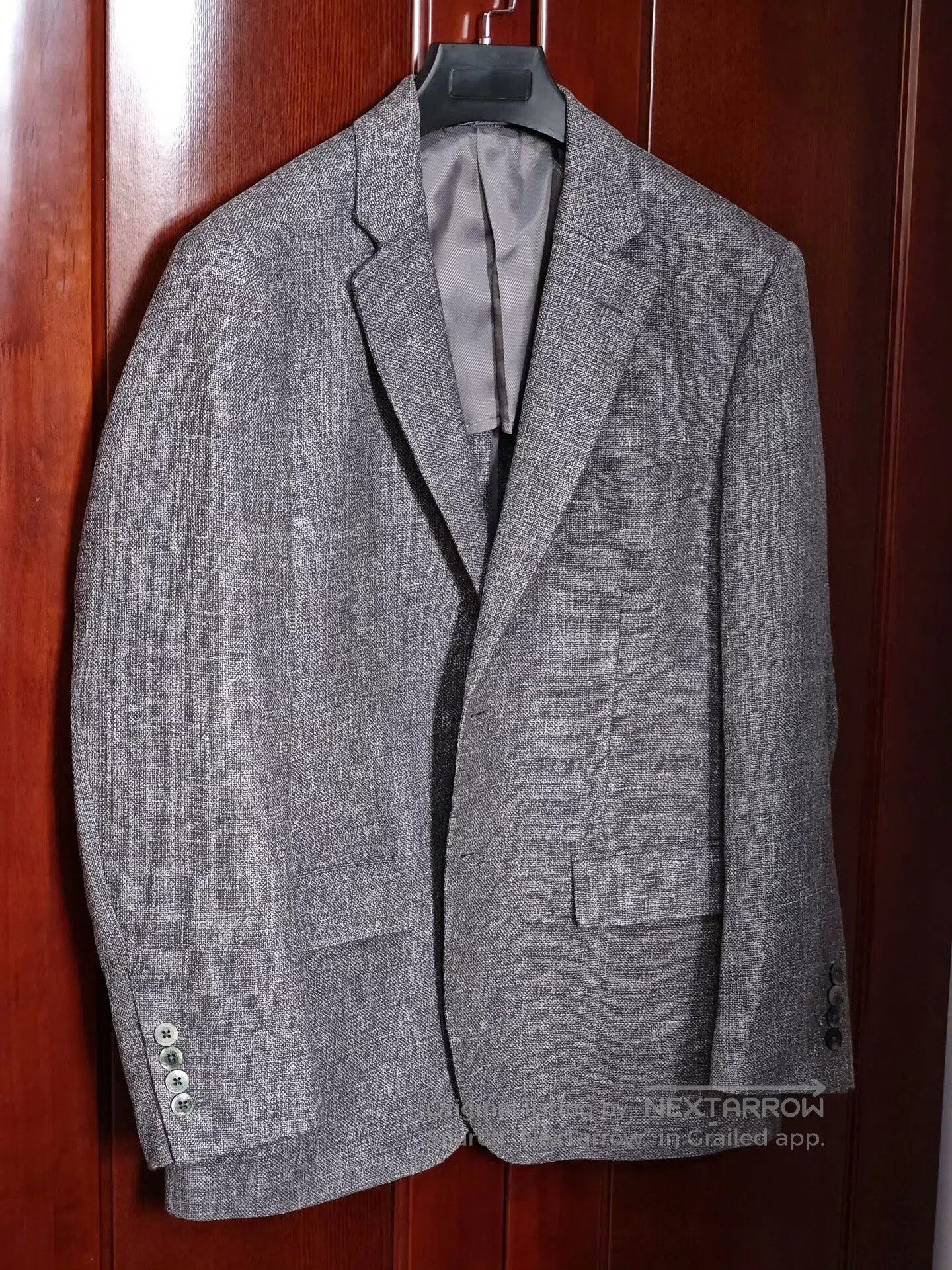 Tonello Italian Gray Wool-Linen Blazer. Size US M / EU 48-50 / 2 - 1 Thumbnail