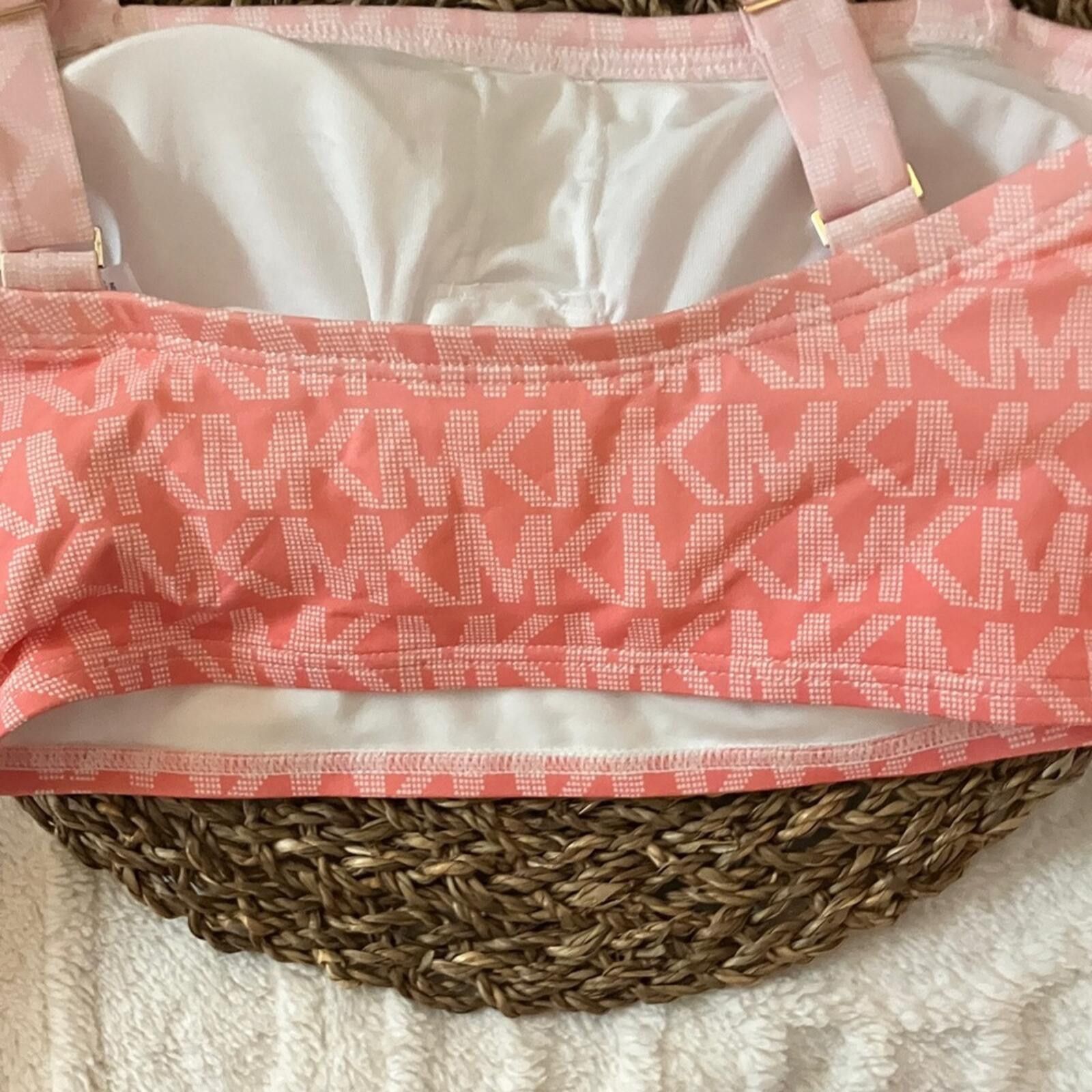 Michael Kors Michael Kors Pink Logo Crop Top with Adjustable Straps Size S / US 4 / IT 40 - 7 Thumbnail