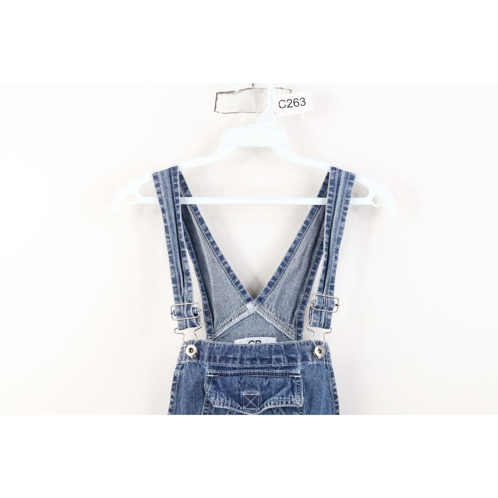 Vintage Vintage 90s Streetwear Faded Denim Jean Shortalls Overalls Size 28" / US 6 / IT 42 - 2 Thumbnail