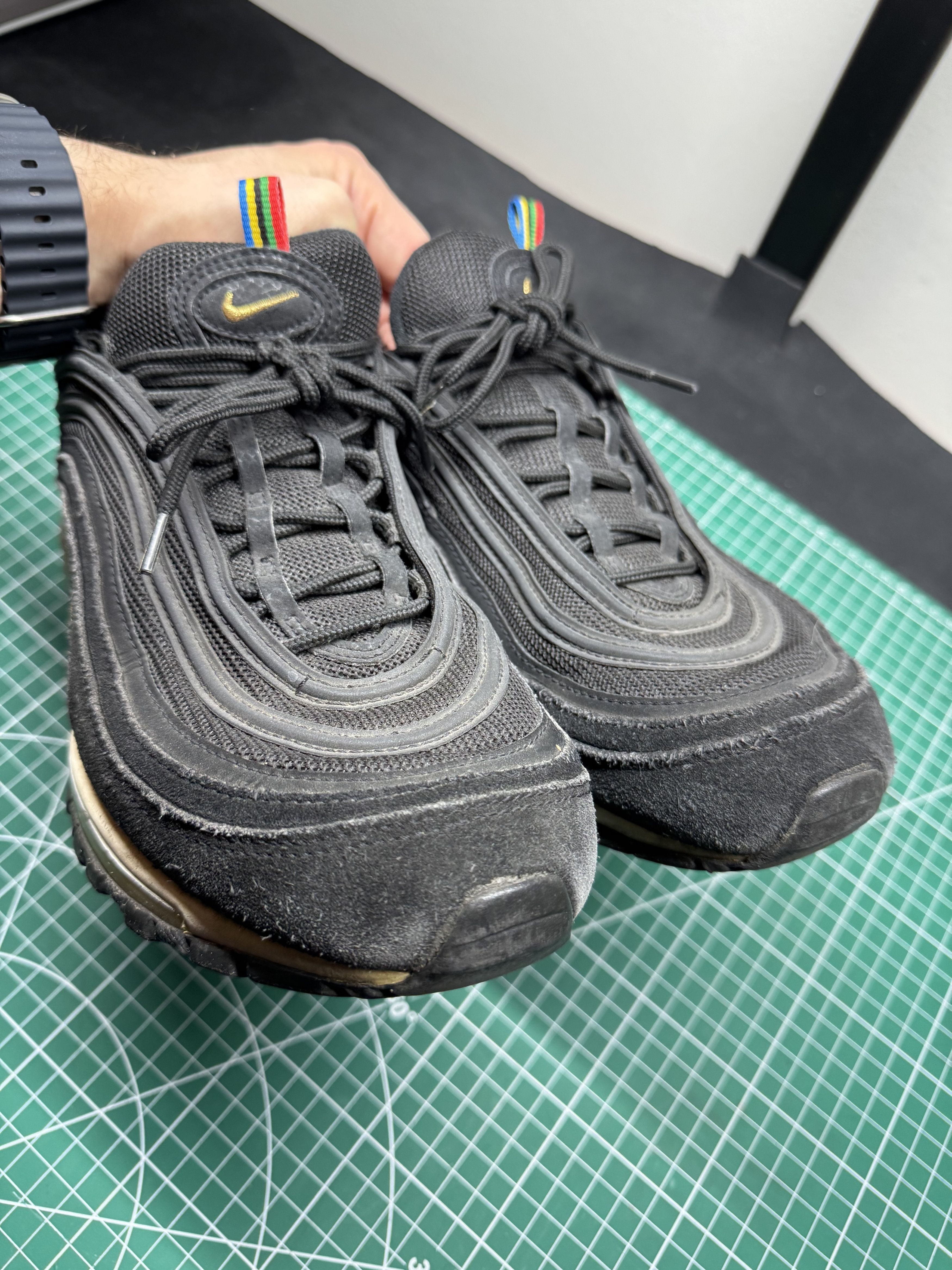 Nike Size 11 - Nike Air Max 97 QS Olympics Rings - Black Size US 11 / EU 44 - 13 Thumbnail