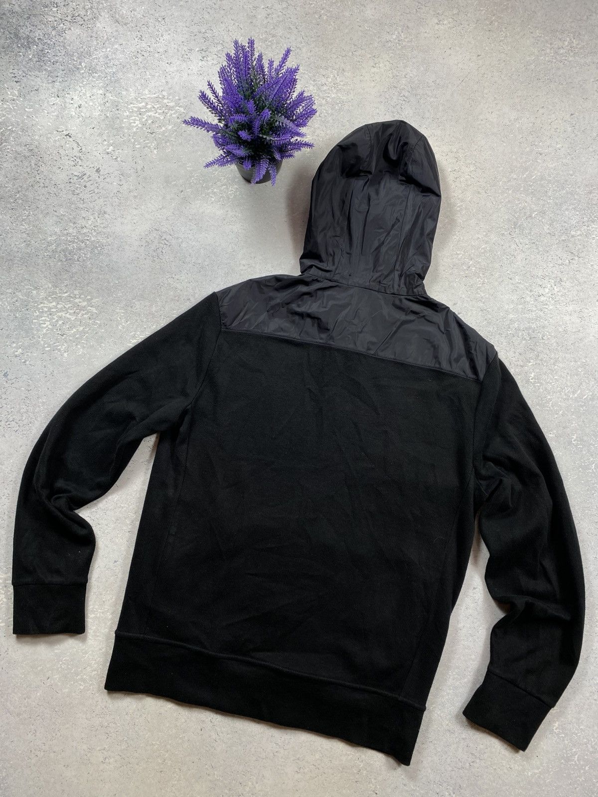 Ralph Lauren Black hoodie from Ralph Lauren with a zipper and nylon hood Size US M / EU 48-50 / 2 - 3 Thumbnail