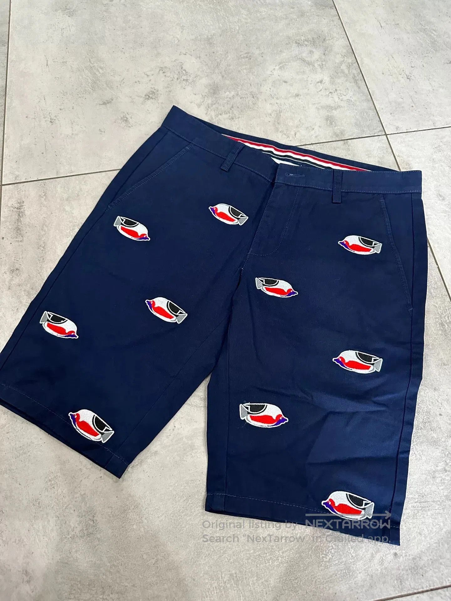 Thom Browne Thom Browne Men's Embroidered Shorts. Size US 32 / EU 48 - 1 Thumbnail