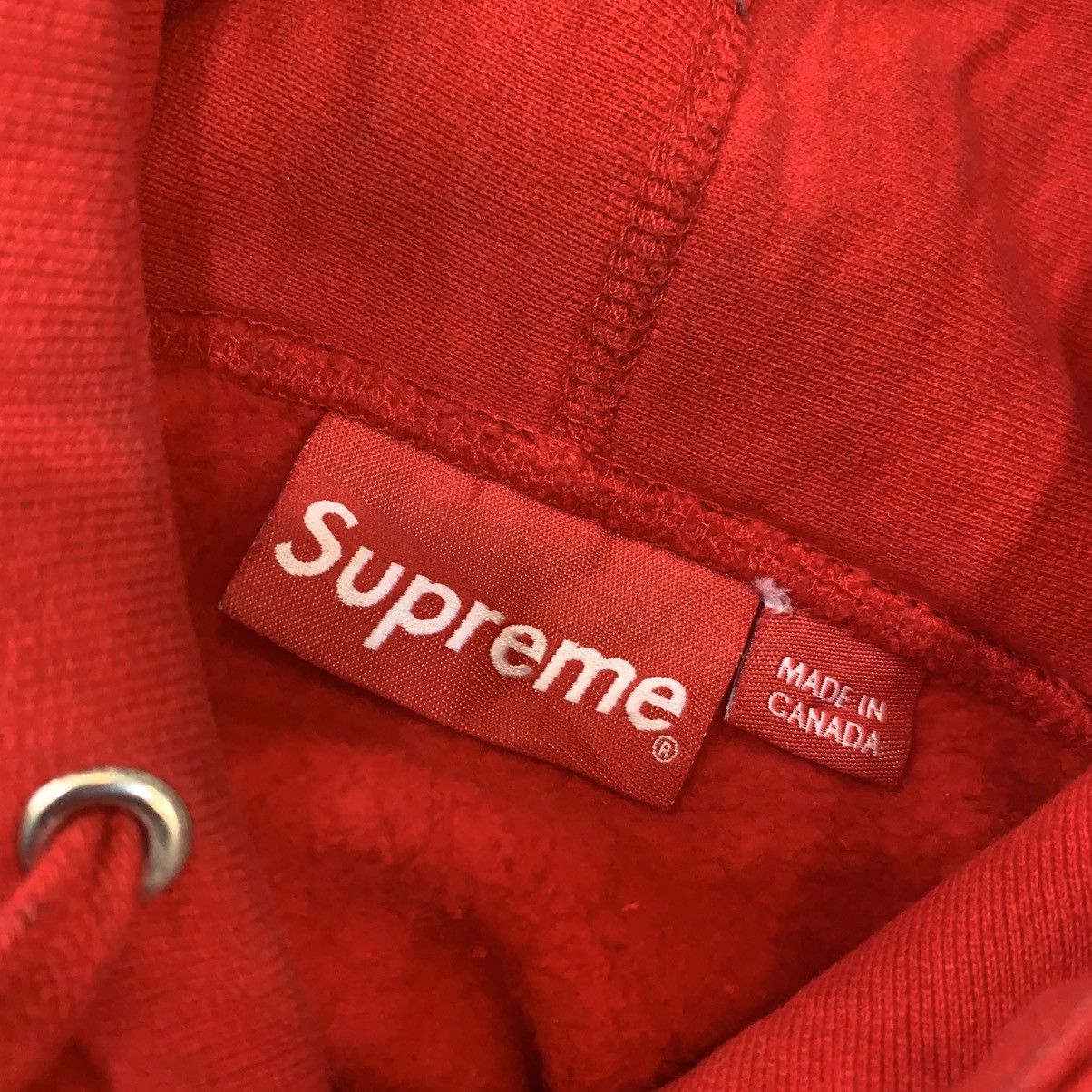 Supreme Supreme FW16 Red on Red Embroidery Reverse Weave Hoodie Size US L / EU 52-54 / 3 - 6 Thumbnail
