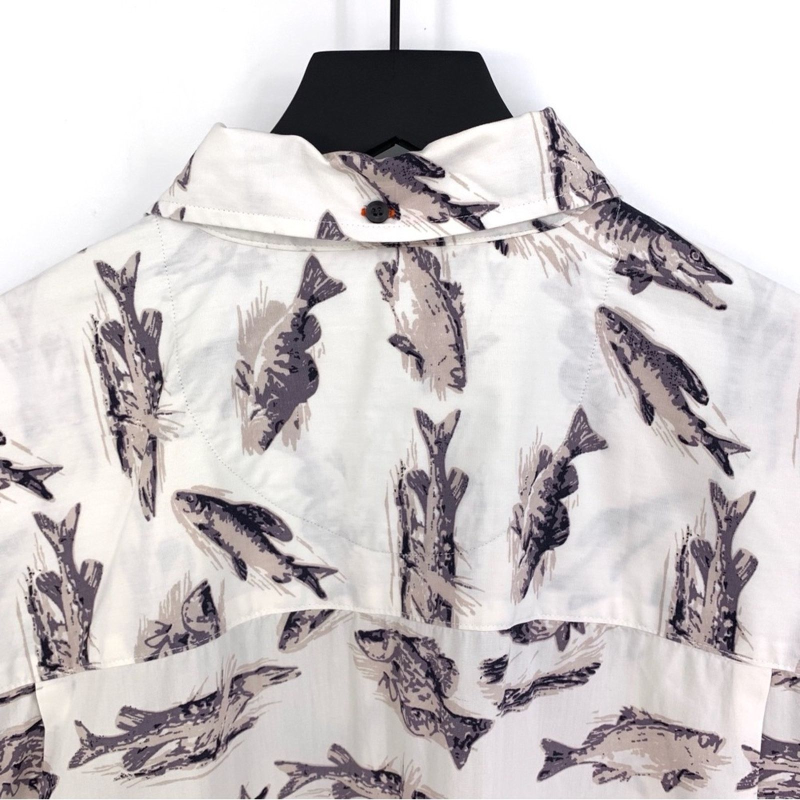 Columbia COLUMBIA Casual Button Down Freshwater Fish White Beige L Size US L / EU 52-54 / 3 - 8 Thumbnail