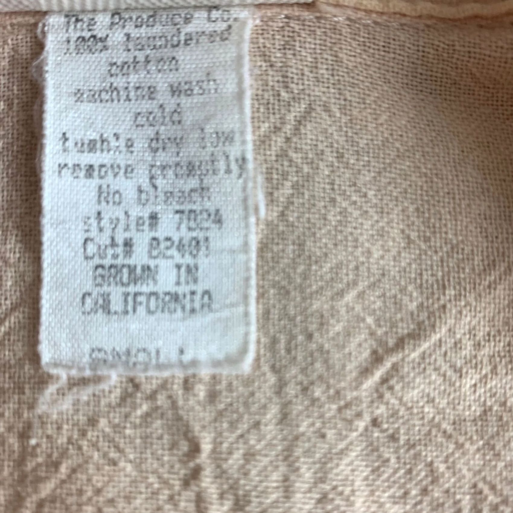 Vintage VINTAGE PRODUCE COMPANY Button Up Shirt Womens Regular Small Beige Shoulder Pads Grandma Core Size M / US 6-8 / IT 42-44 - 2 Thumbnail