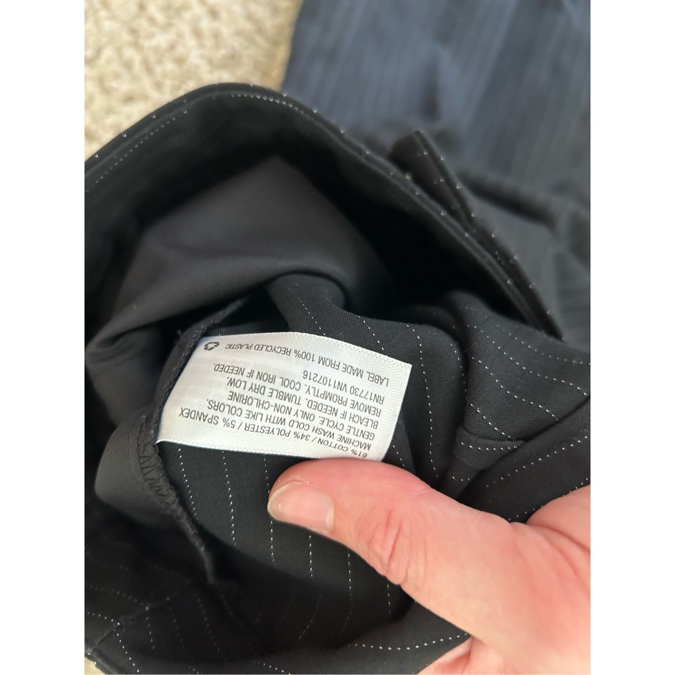 Other Prologue Black White Pinstripe Straight-Leg Pants, Size 6 Size 28" / US 6 / IT 42 - 6 Thumbnail