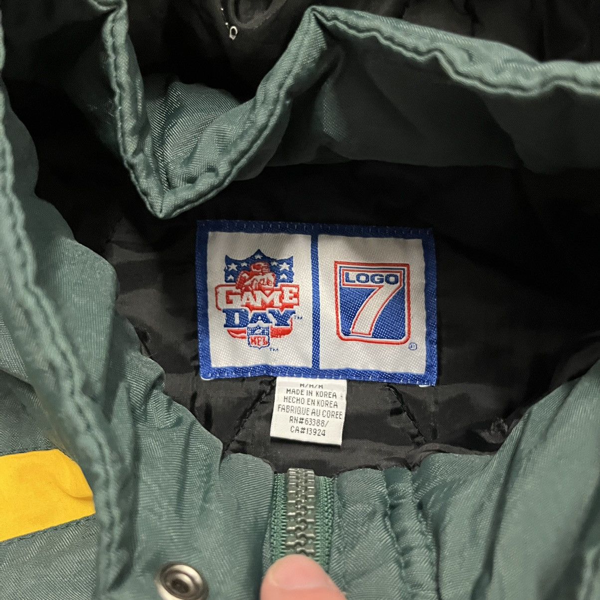 Logo 7 × NFL × Vintage Vintage 90s GreenBay Packers logo 7 jacket full zip Size US M / EU 48-50 / 2 - 5 Thumbnail
