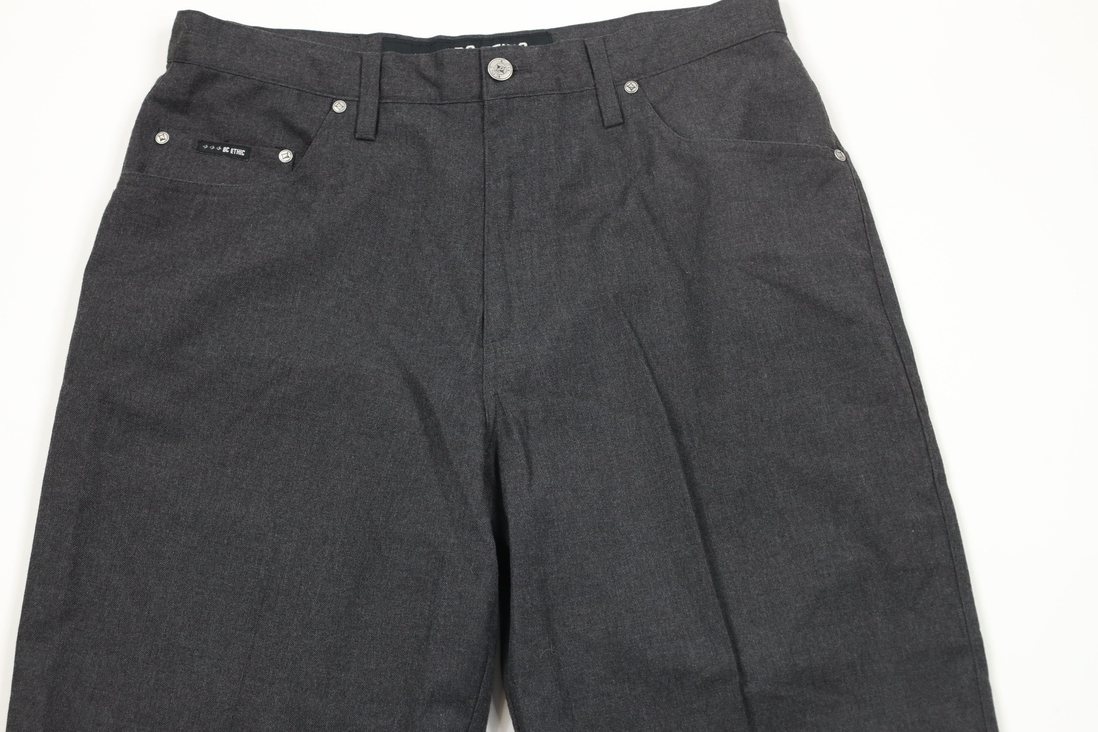 Vintage Vintage 90s Streetwear Relaxed Fit Chino Pants Trousers Gray Size US 32 / EU 48 - 2 Thumbnail