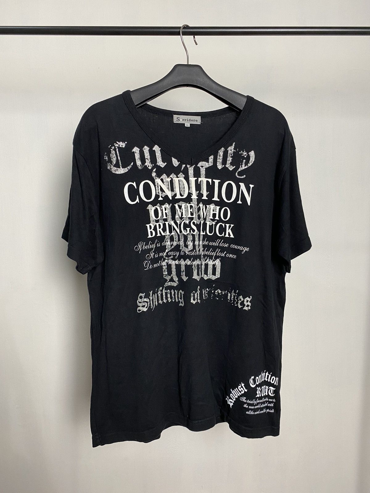 14th Addiction × KMRii × Yasuyuki Ishii Sorridere Poem Rock Tshirt Size US M / EU 48-50 / 2 - 1 Thumbnail