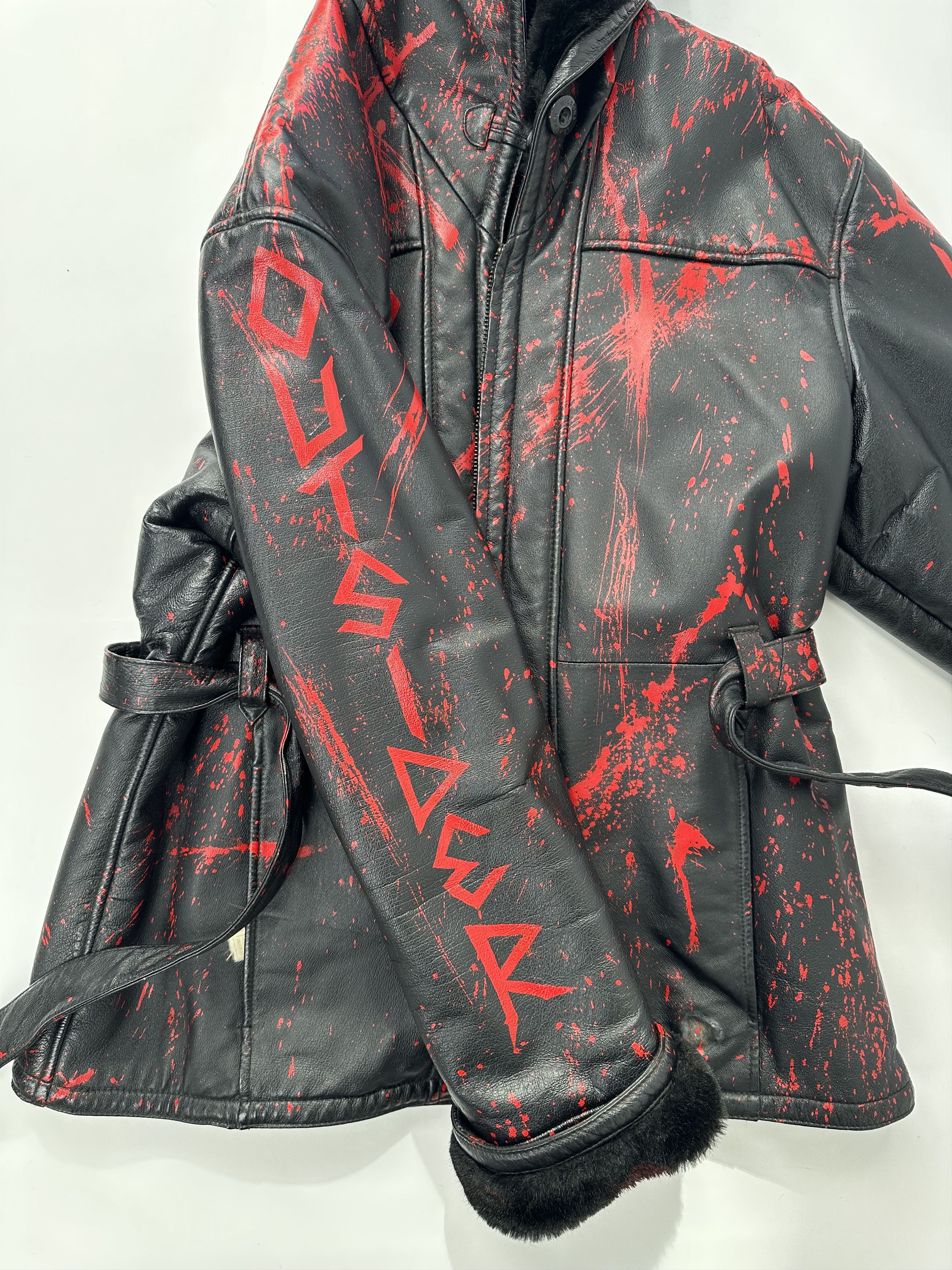 Genuine Leather Masked Society #2 Leather Jacket Coat Fur Lining Size M / US 6-8 / IT 42-44 - 6 Thumbnail