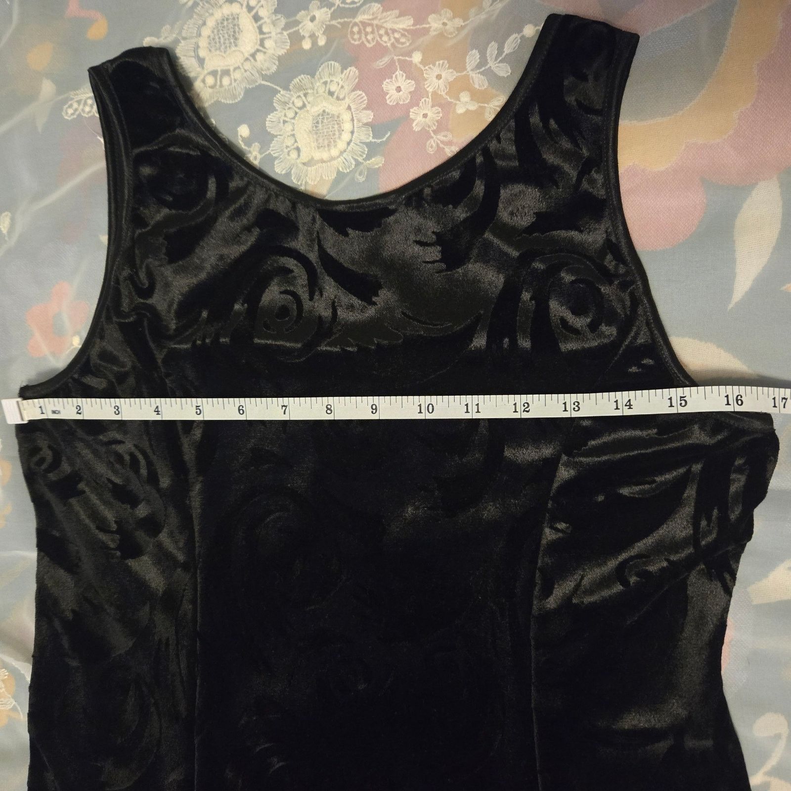 Vintage Vintage Jalate Velvet Floral Burnout Dress Whimsigoth Goth Size M / US 6-8 / IT 42-44 - 9 Thumbnail