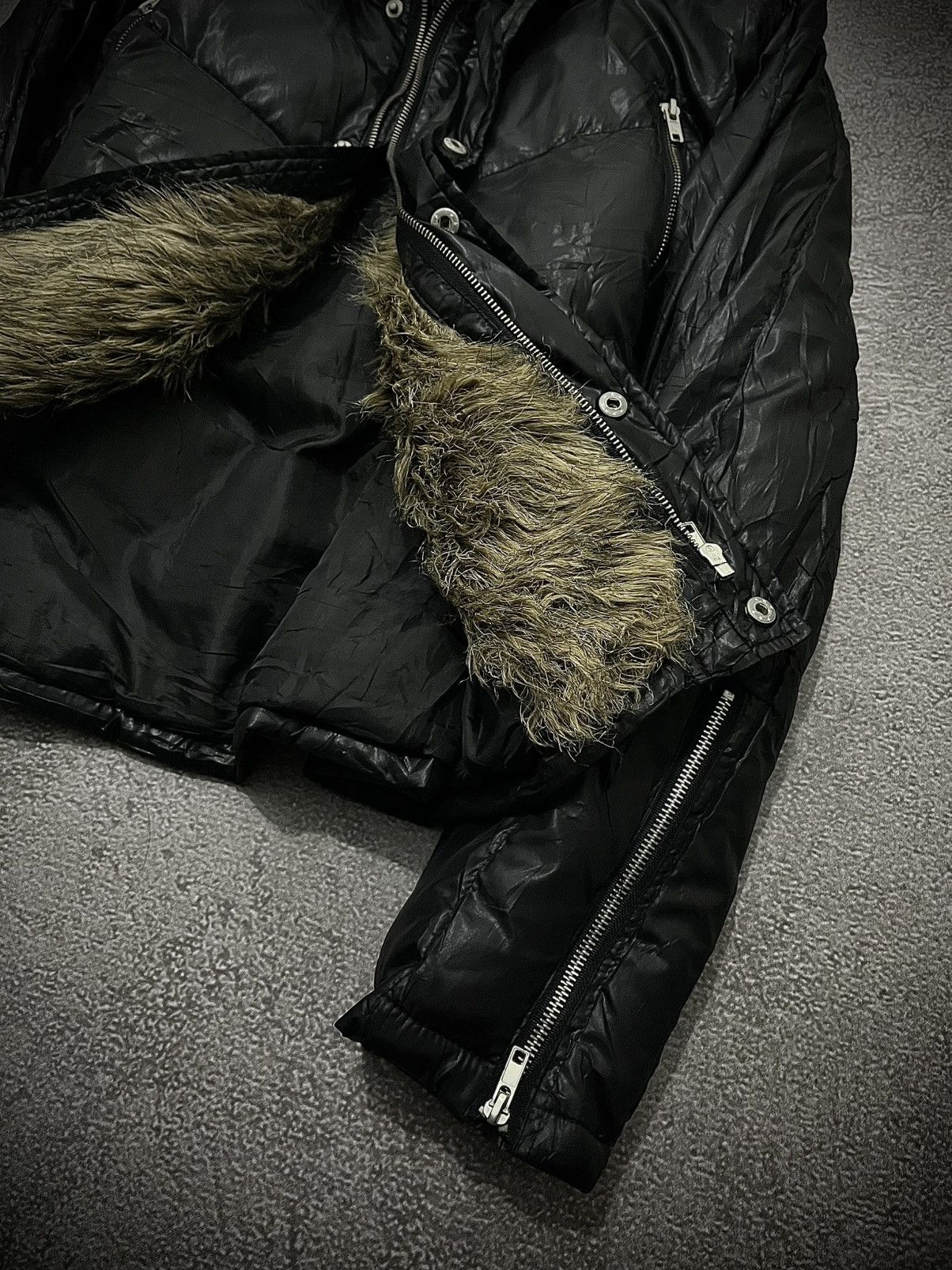 Japanese Brand Vintage Body Wave Vkei Punk Faux Fur Jacket LGB Style Size US M / EU 48-50 / 2 - 4 Thumbnail