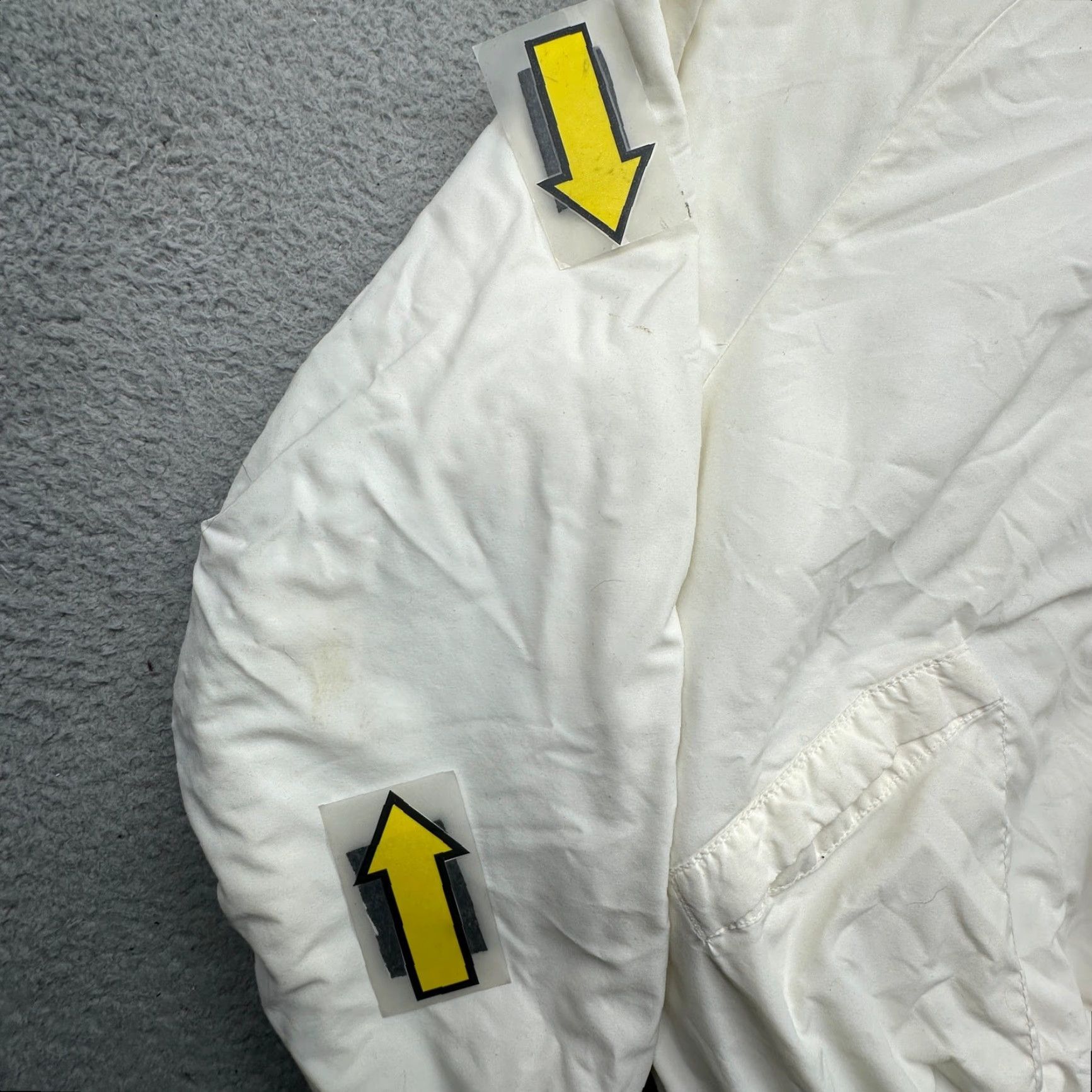 Vintage VINTAGE 80s King Louie Pro Fit Quilt Lined Bomber Coach Snap Jacket Mens Large USA White Shirt Size US L / EU 52-54 / 3 - 7 Thumbnail
