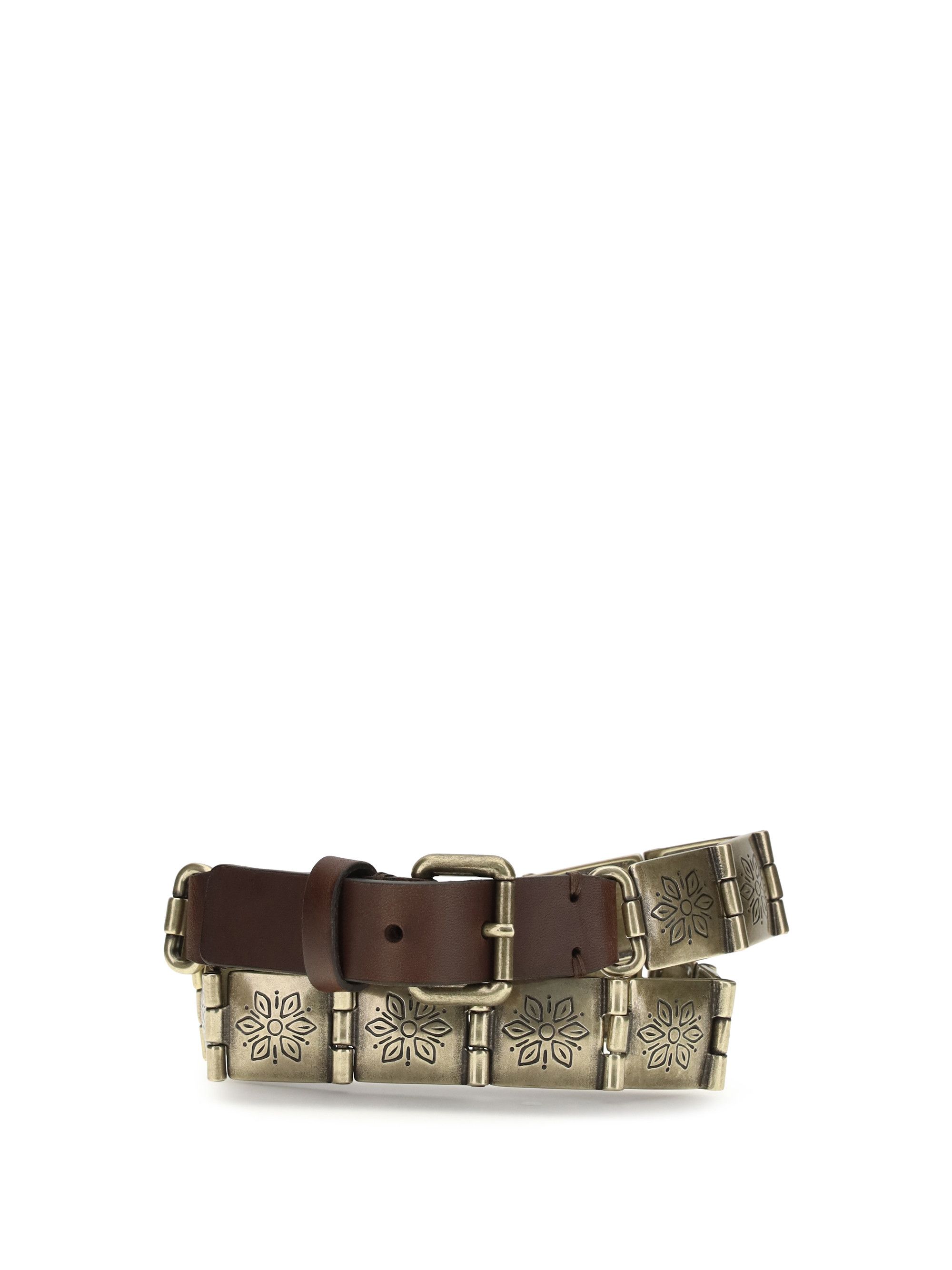 Etro Engraved metal and leather Belt Size ONE SIZE - 1 Thumbnail
