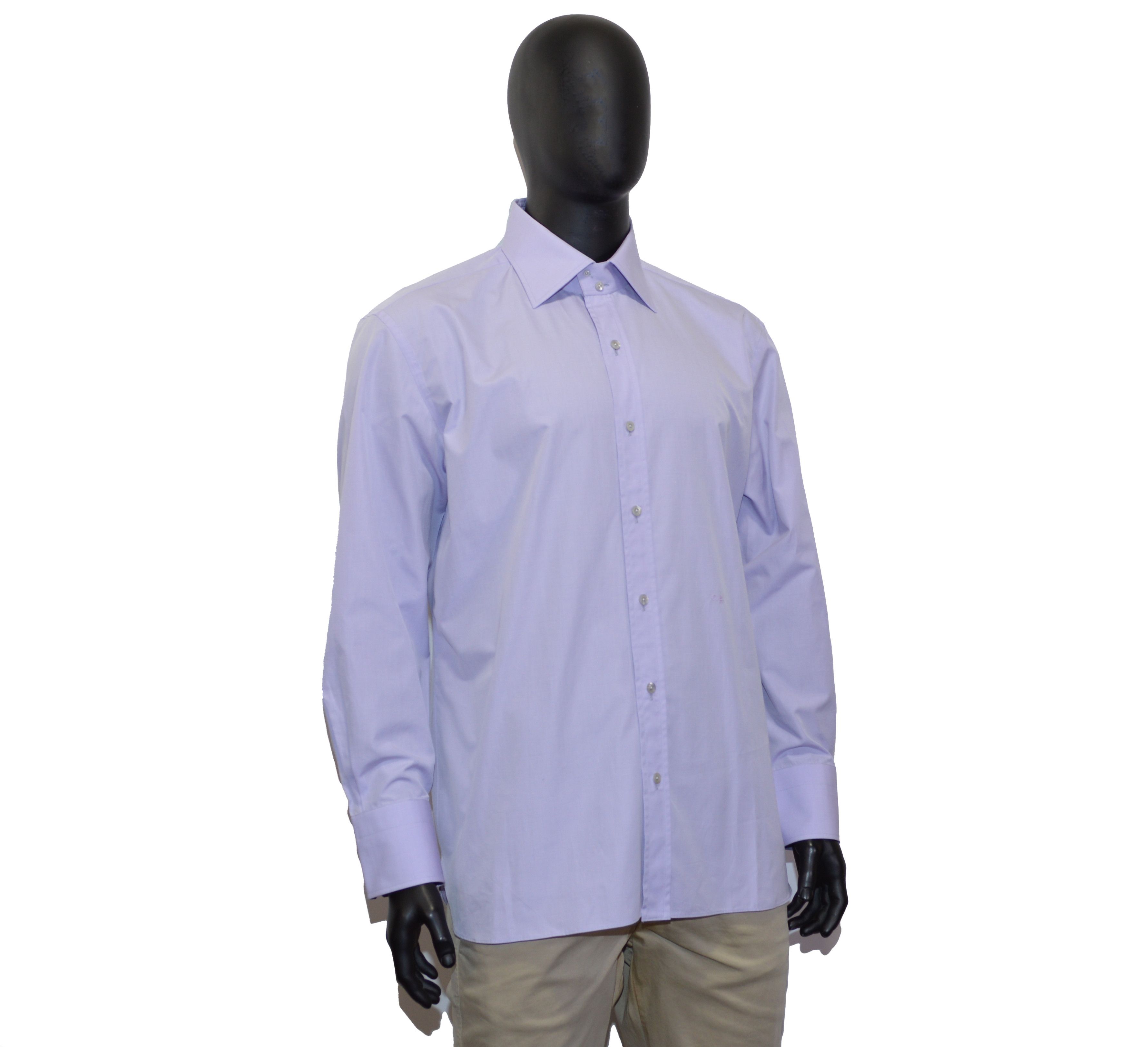 Tom Ford MTO Amazing Men's Tom Ford Shirt 47 18.5 Purple Cotton Size US XXL / EU 58 / 5 - 3 Thumbnail