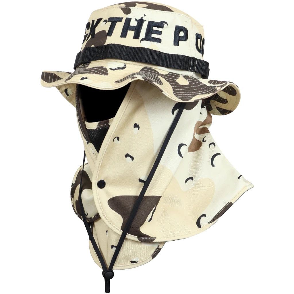 FTP Spell Out Face Mask Boonie Hat Black