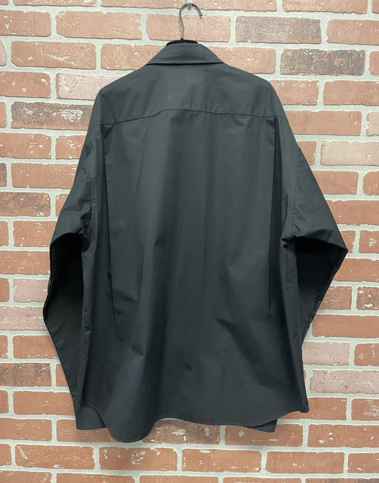 Balenciaga Size M/39EU - Balenciaga Men’s Dress Shirt Black Logo Collar Size US M / EU 48-50 / 2 - 3 Thumbnail