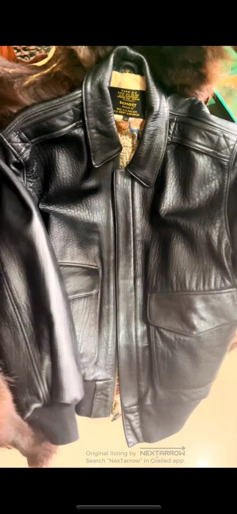 Schott Schott A2 leather jacket Size US M / EU 48-50 / 2 - 2 Thumbnail